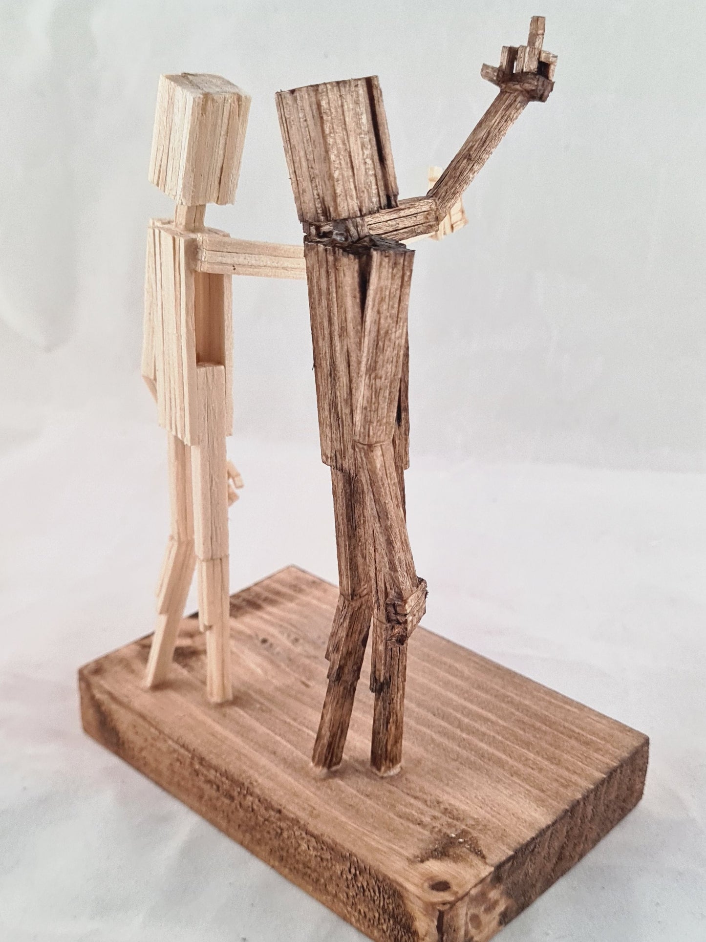 Hey, F**k You - Handcrafted Wooden Matchstick Figures - Gifts, Ornaments and Decor By Tiggidy Designs