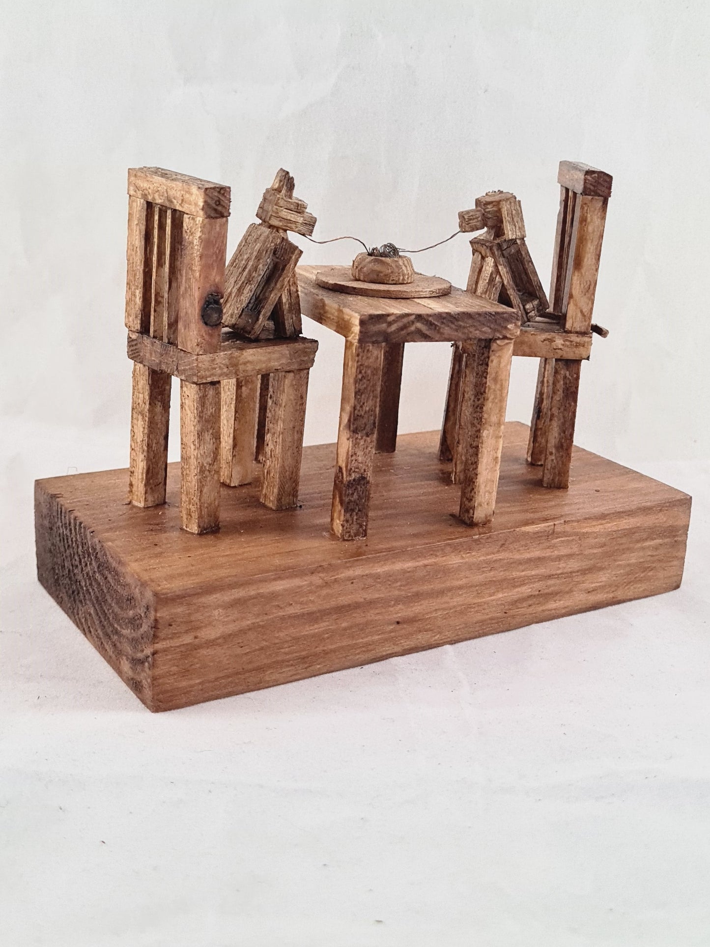 Lady And The Tramp - Handcrafted Wooden Matchstick Figures - Gifts, Ornaments and Decor By Tiggidy Designs