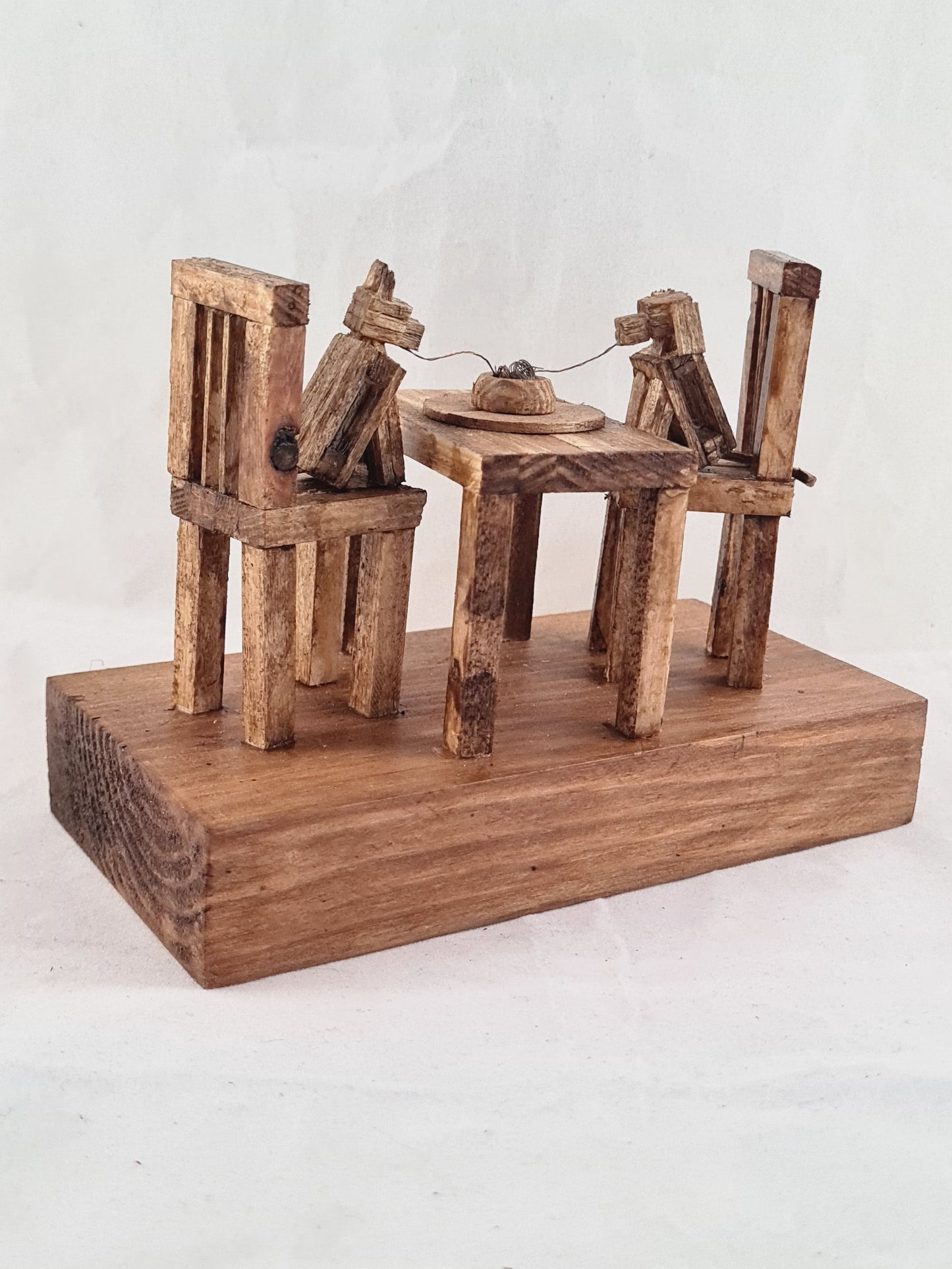 Lady And The Tramp - Handcrafted Wooden Matchstick Figures - Gifts, Ornaments and Decor By Tiggidy Designs