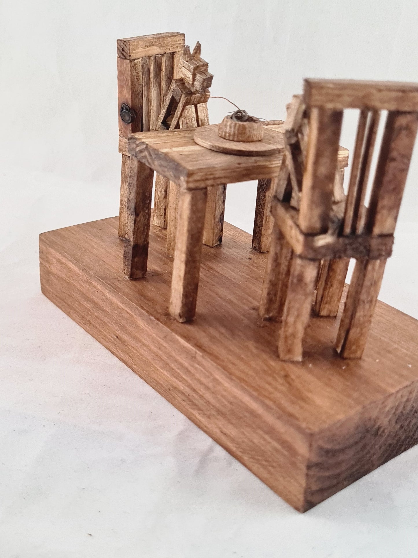 Lady And The Tramp - Handcrafted Wooden Matchstick Figures - Gifts, Ornaments and Decor By Tiggidy Designs