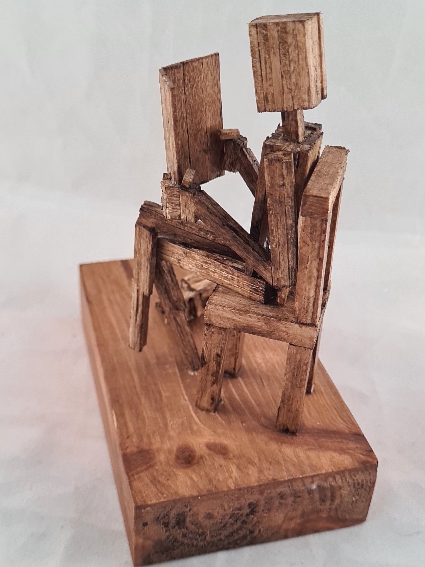 Good Book And A Good Boy - Handcrafted Wooden Matchstick Figures - Gifts, Ornaments and Decor By Tiggidy Designs