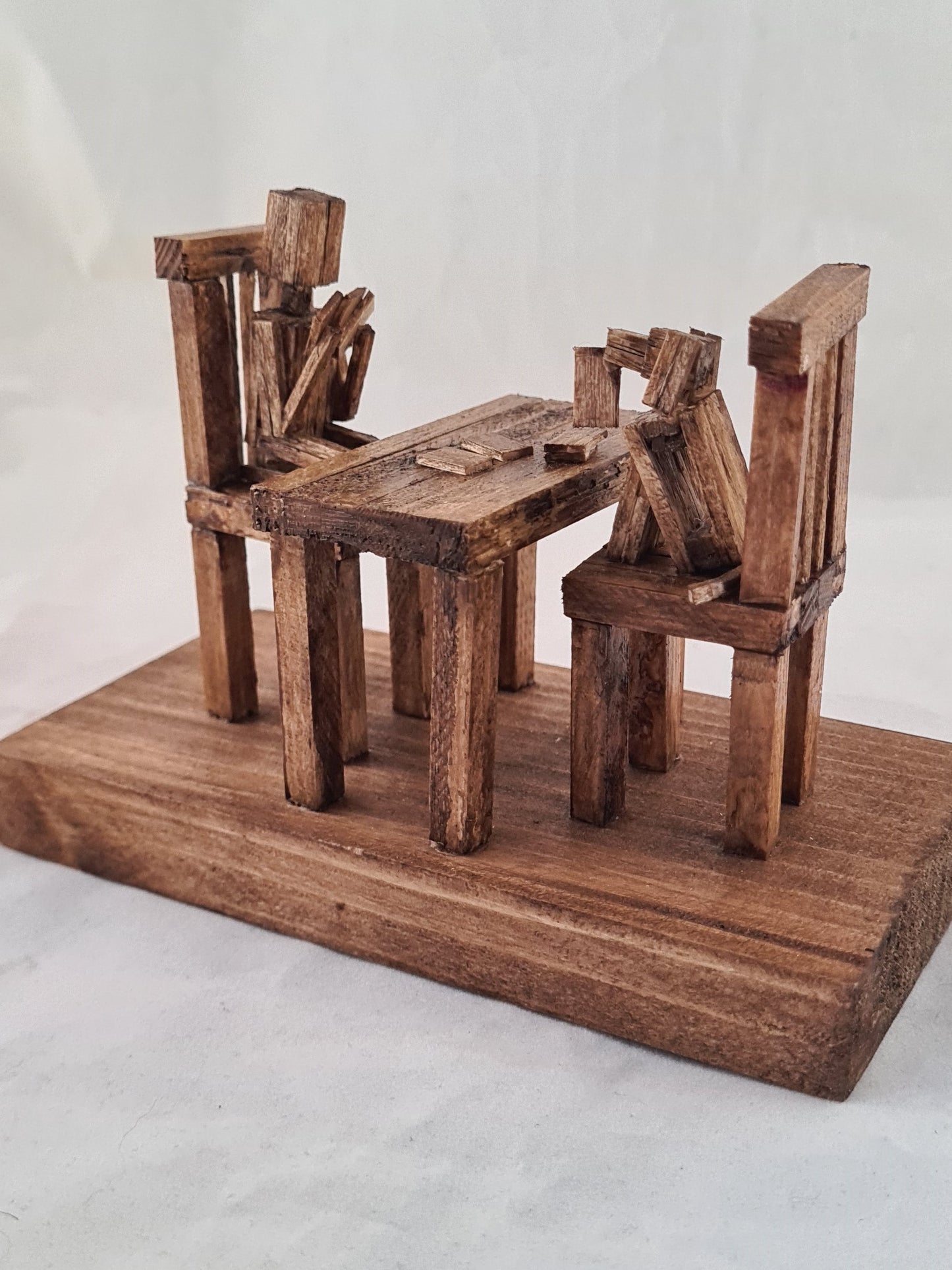 High Stakes - Handcrafted Wooden Matchstick Figures - Gifts, Ornaments and Decor By Tiggidy Designs