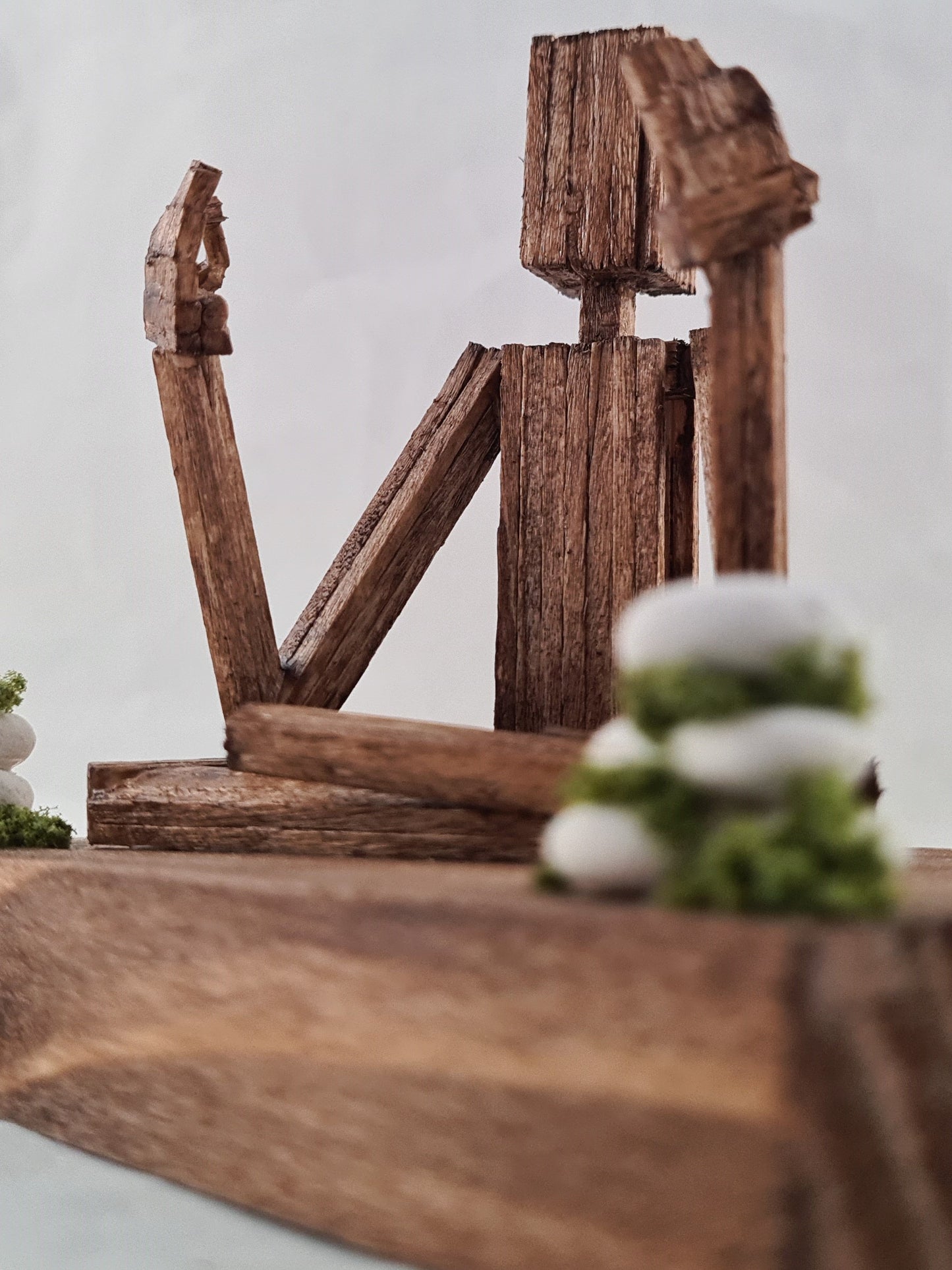 Lotus Pose/Sukhasana - Handcrafted Wooden Matchstick Figures - Gifts, Ornaments and Decor By Tiggidy Designs