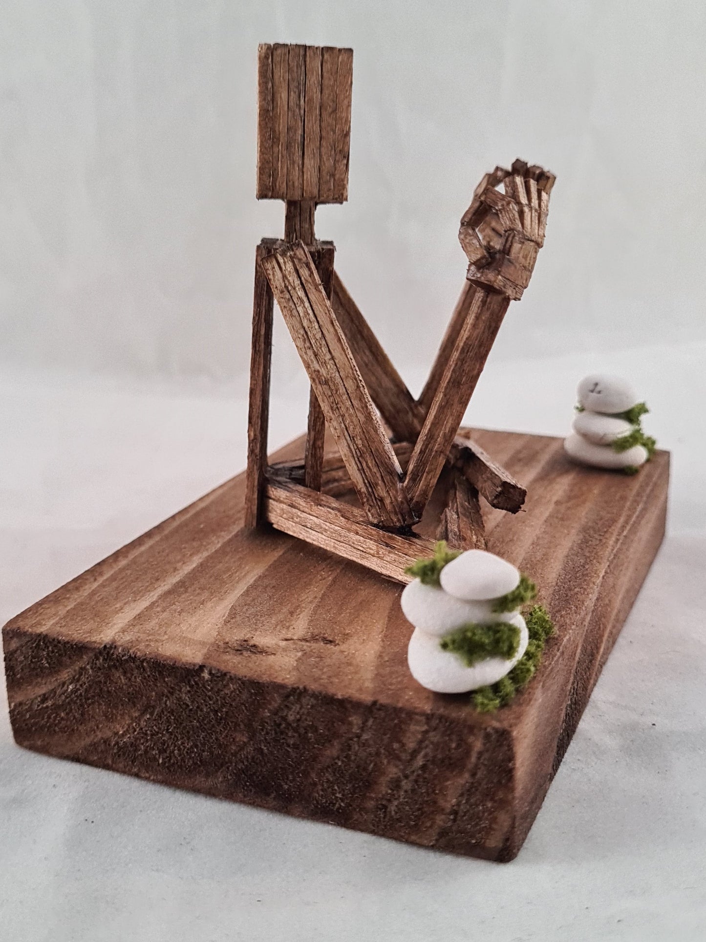 Lotus Pose/Sukhasana - Handcrafted Wooden Matchstick Figures - Gifts, Ornaments and Decor By Tiggidy Designs