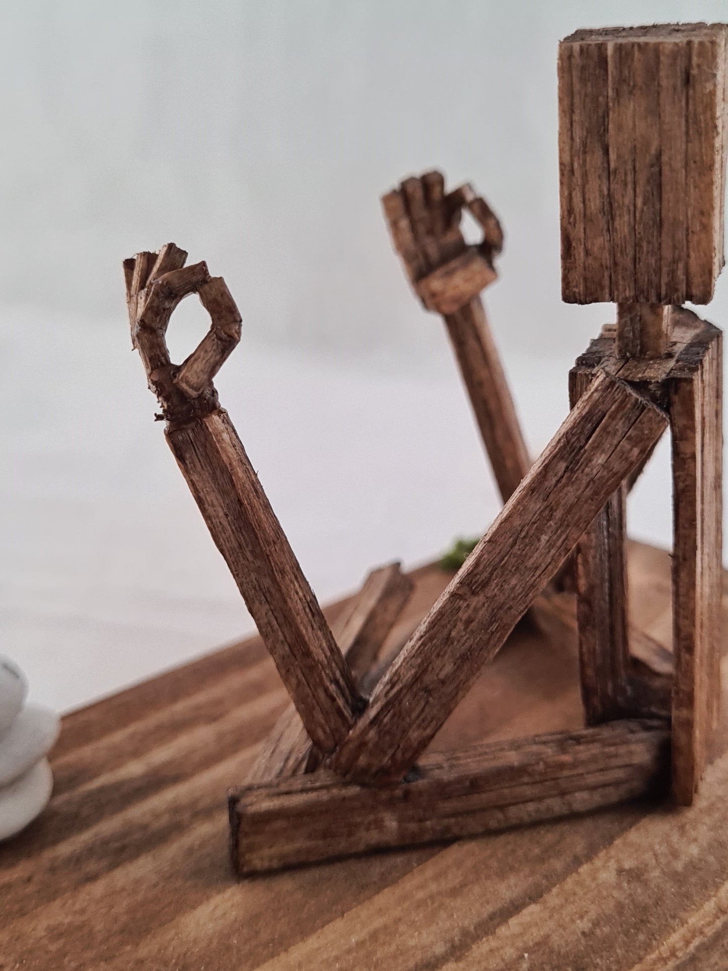 Lotus Pose/Sukhasana - Handcrafted Wooden Matchstick Figures - Gifts, Ornaments and Decor By Tiggidy Designs