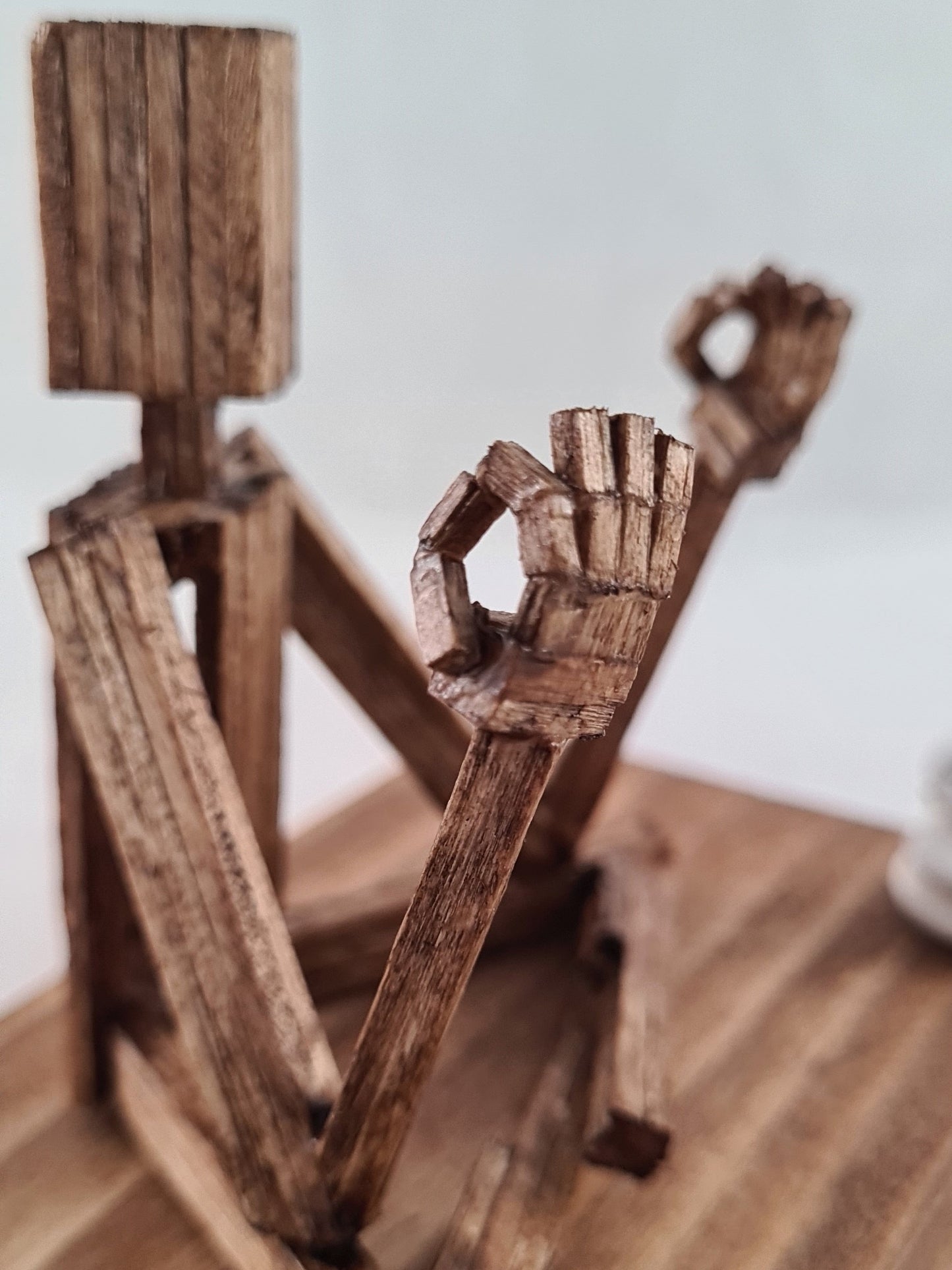 Lotus Pose/Sukhasana - Handcrafted Wooden Matchstick Figures - Gifts, Ornaments and Decor By Tiggidy Designs