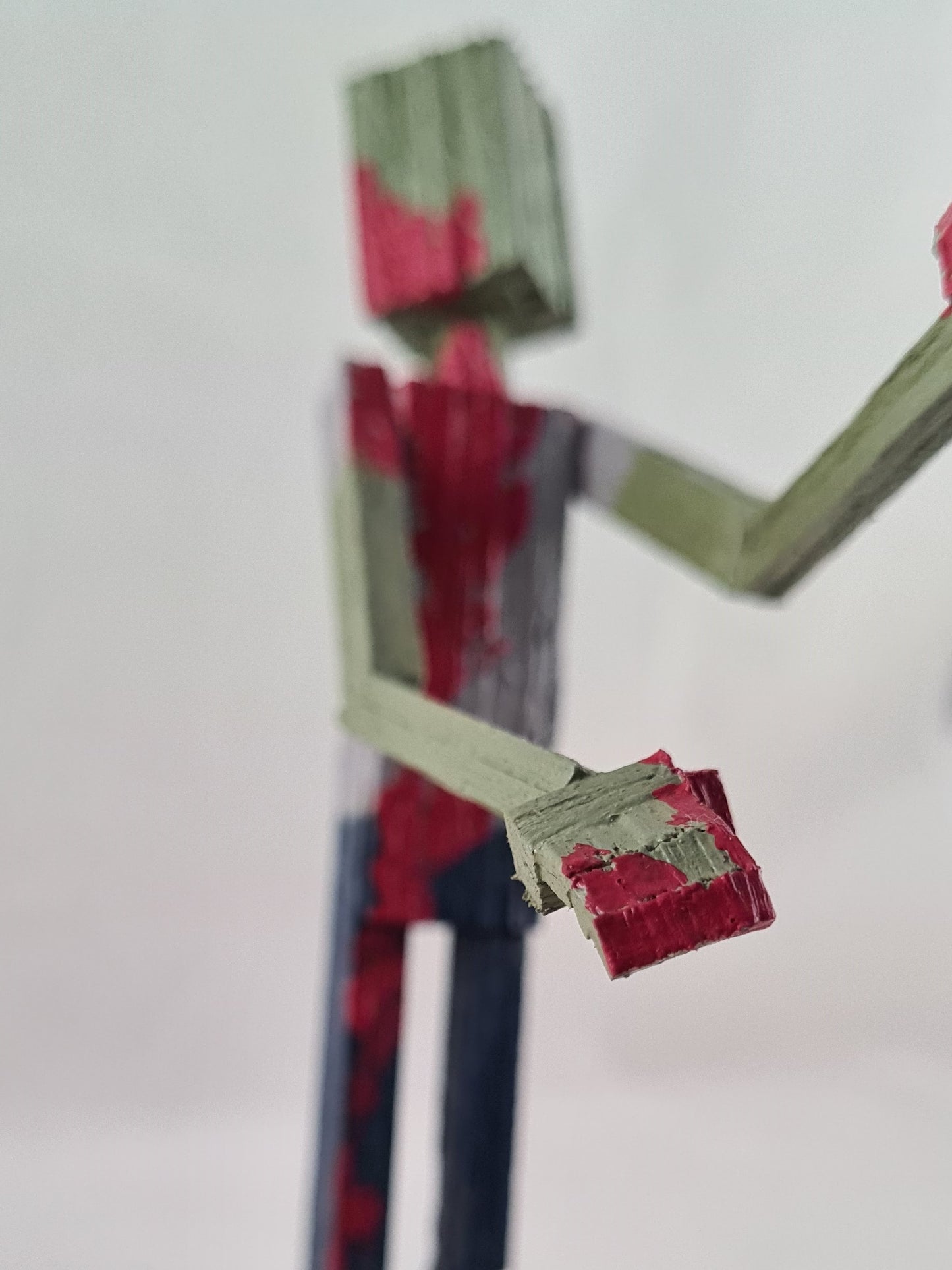 Roaming Zombie One - Handcrafted Wooden Matchstick Figures - Gifts, Ornaments and Decor By Tiggidy Designs