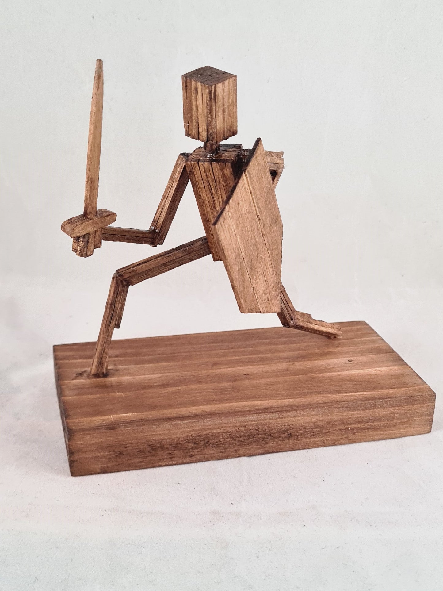 Warrior - Handcrafted Wooden Matchstick Figures - Gifts, Ornaments and Decor By Tiggidy Designs