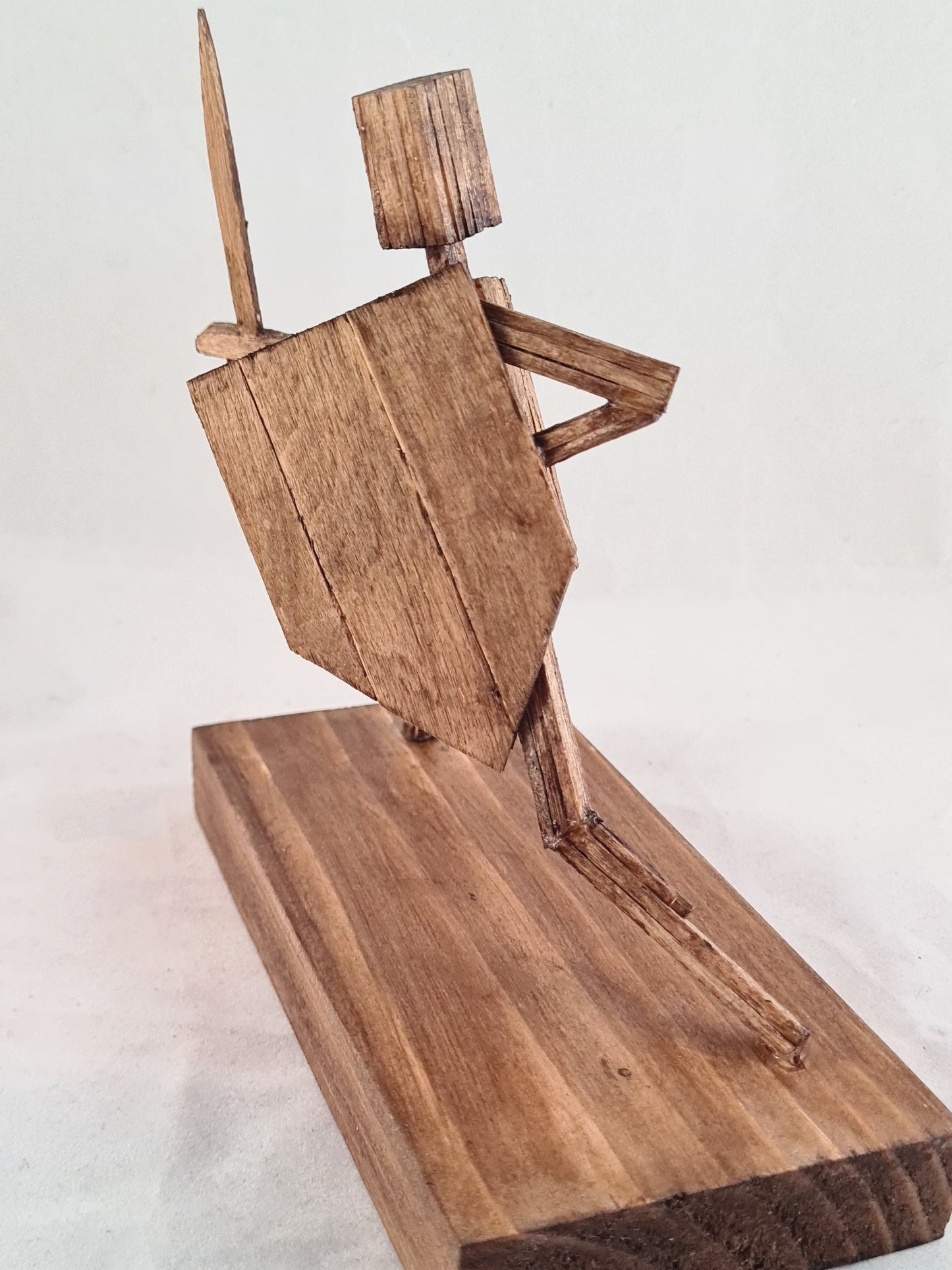 Warrior - Handcrafted Wooden Matchstick Figures - Gifts, Ornaments and Decor By Tiggidy Designs