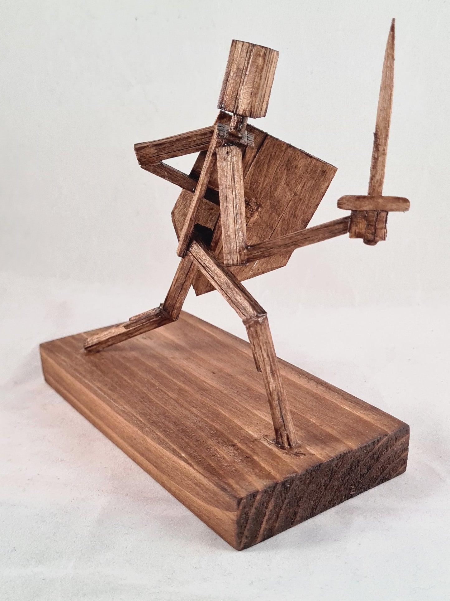 Warrior - Handcrafted Wooden Matchstick Figures - Gifts, Ornaments and Decor By Tiggidy Designs