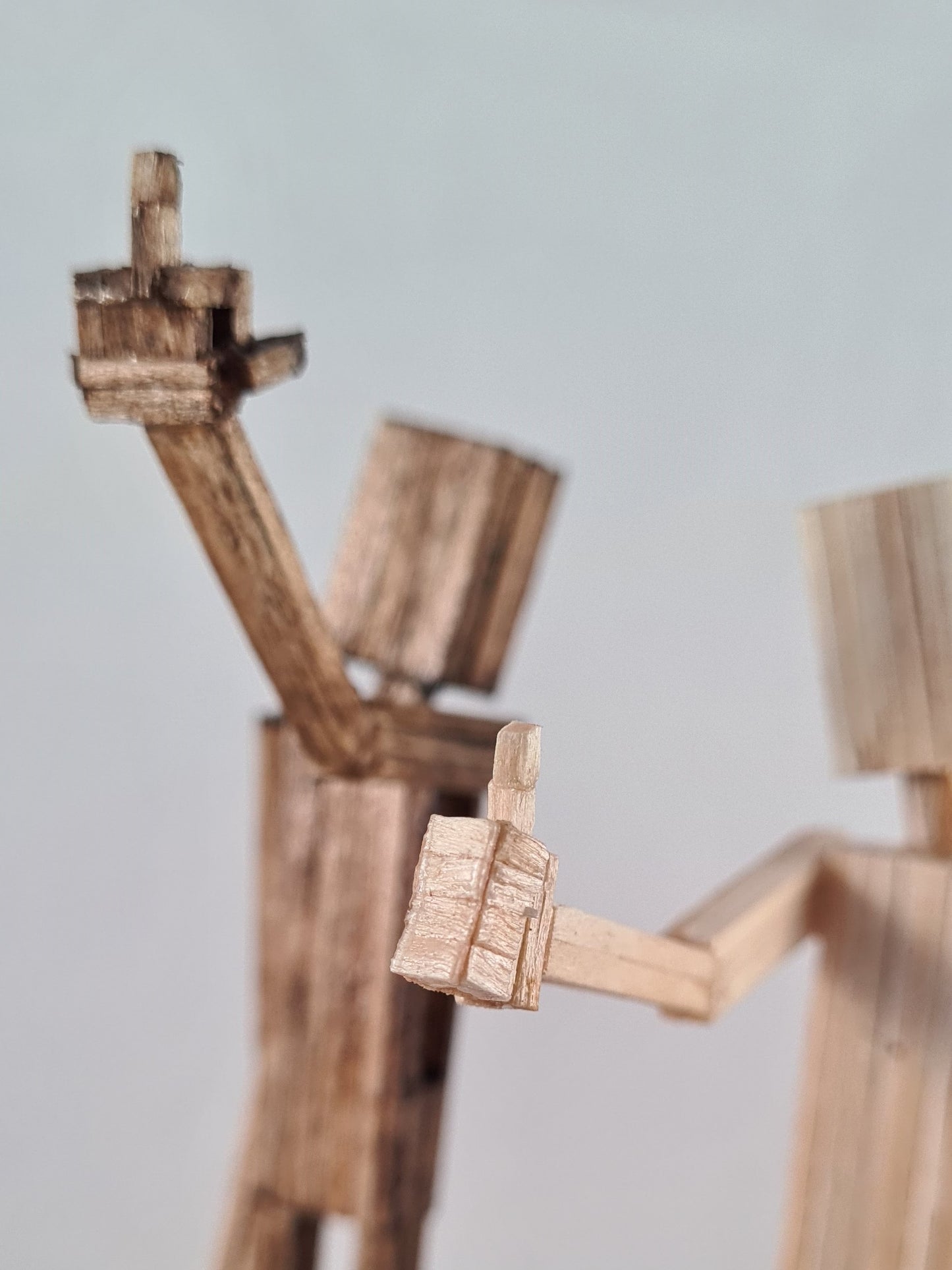 Hey, F**k You - Handcrafted Wooden Matchstick Figures - Gifts, Ornaments and Decor By Tiggidy Designs