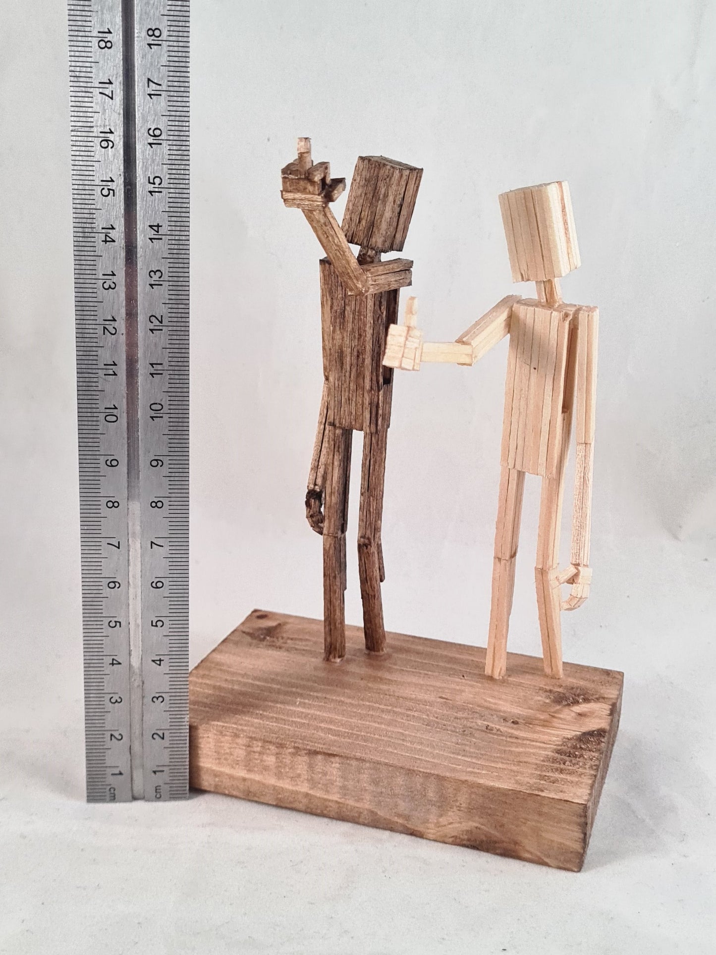 Hey, F**k You - Handcrafted Wooden Matchstick Figures - Gifts, Ornaments and Decor By Tiggidy Designs