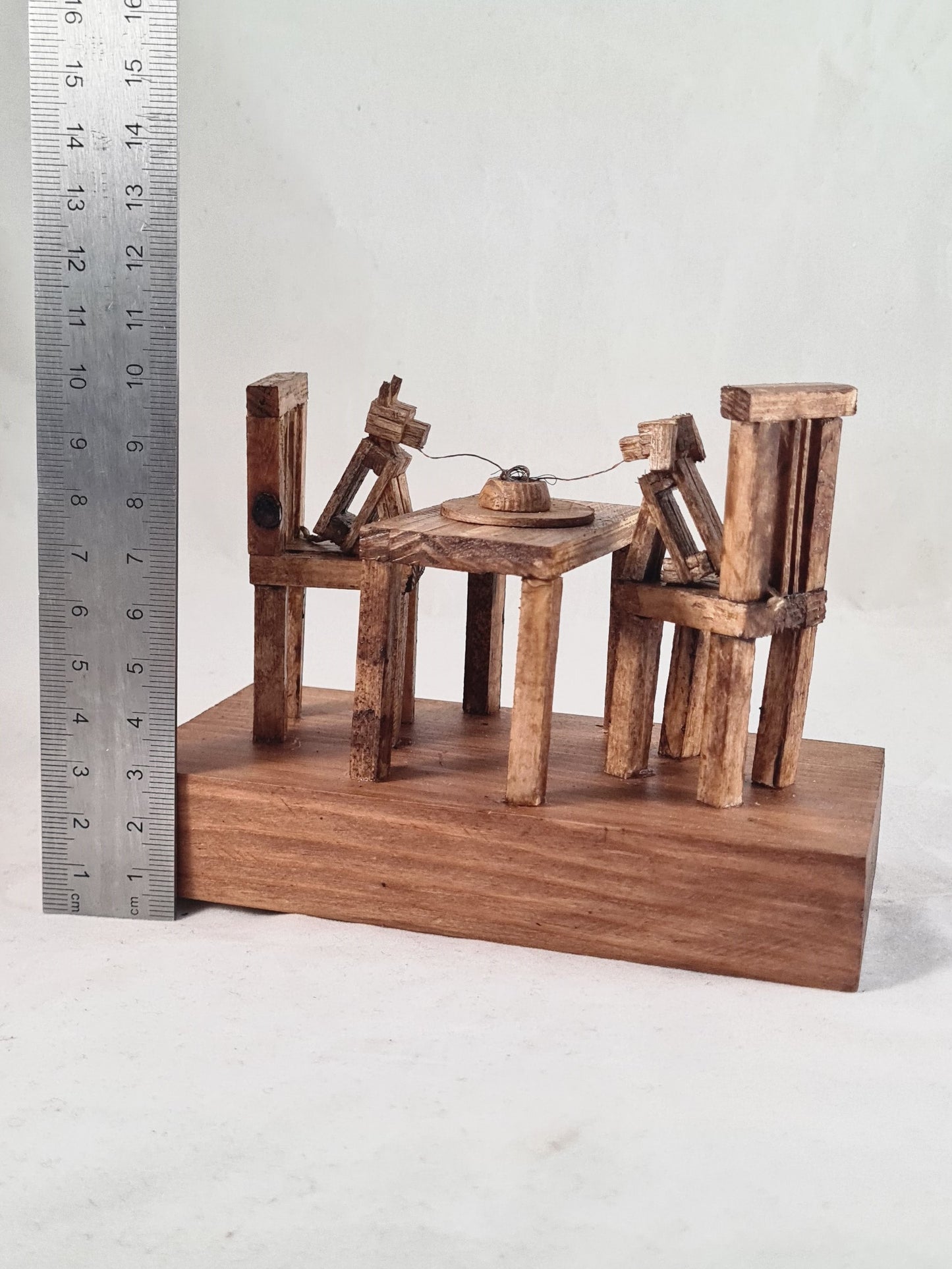 Lady And The Tramp - Handcrafted Wooden Matchstick Figures - Gifts, Ornaments and Decor By Tiggidy Designs