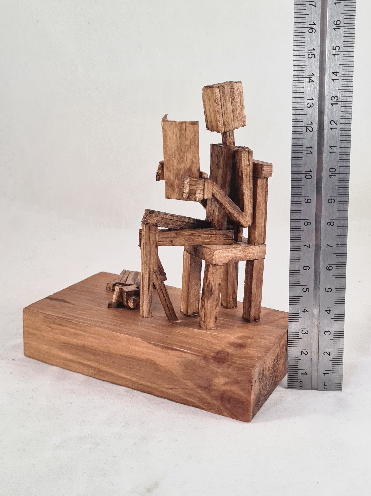 Good Book And A Good Boy - Handcrafted Wooden Matchstick Figures - Gifts, Ornaments and Decor By Tiggidy Designs