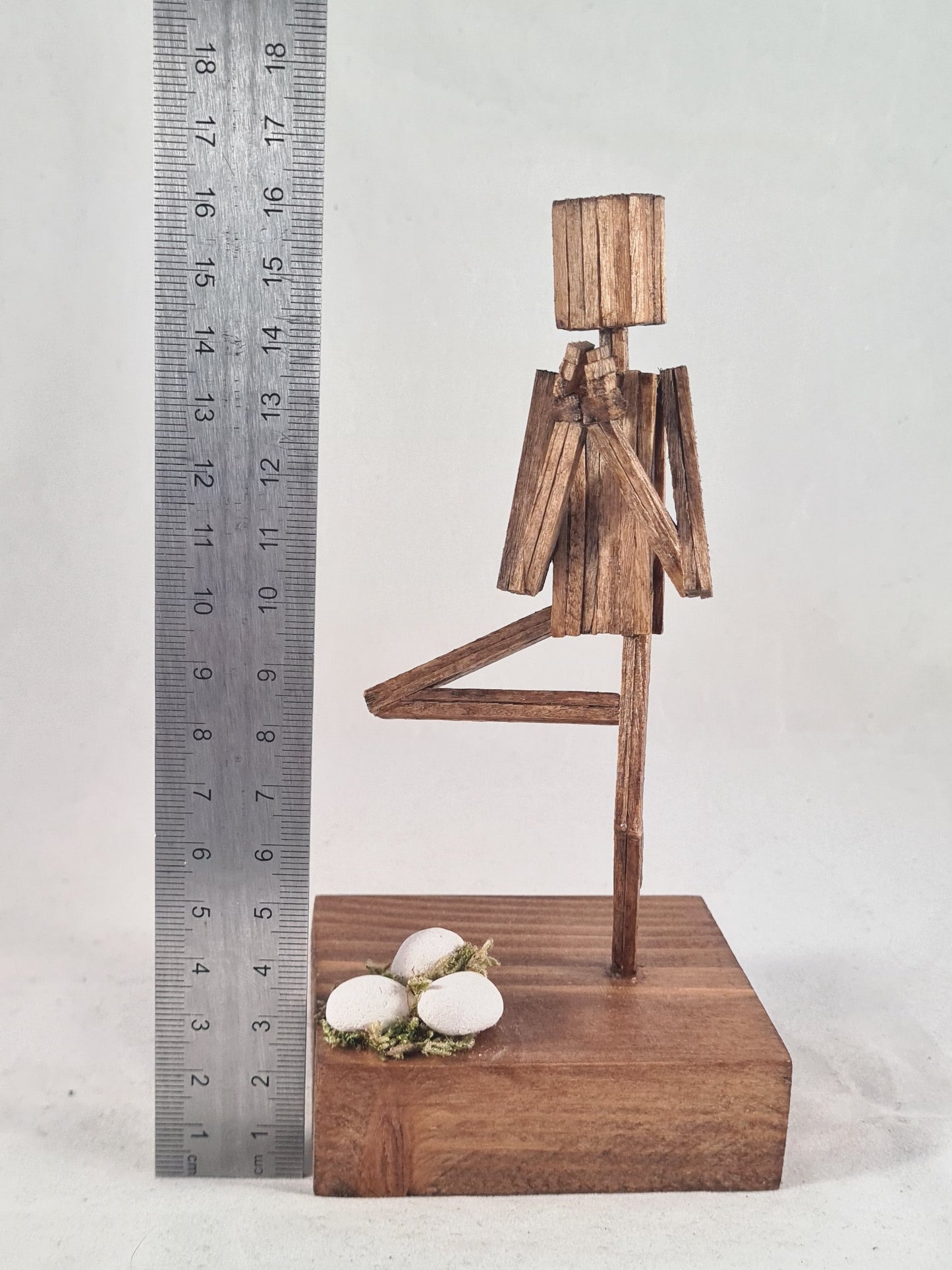 Tree Pose - Handcrafted Wooden Matchstick Figures - Gifts, Ornaments and Decor By Tiggidy Designs