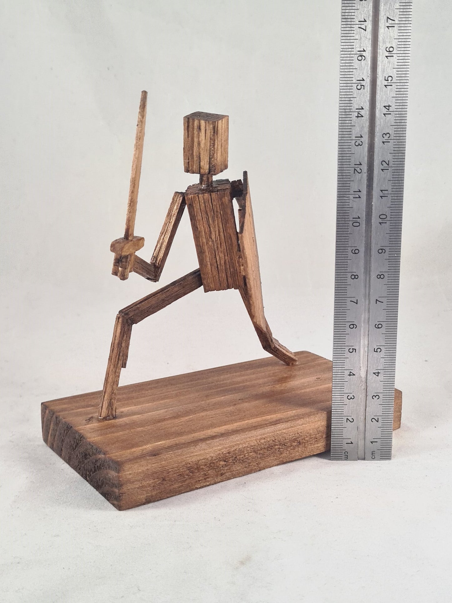 Warrior - Handcrafted Wooden Matchstick Figures - Gifts, Ornaments and Decor By Tiggidy Designs