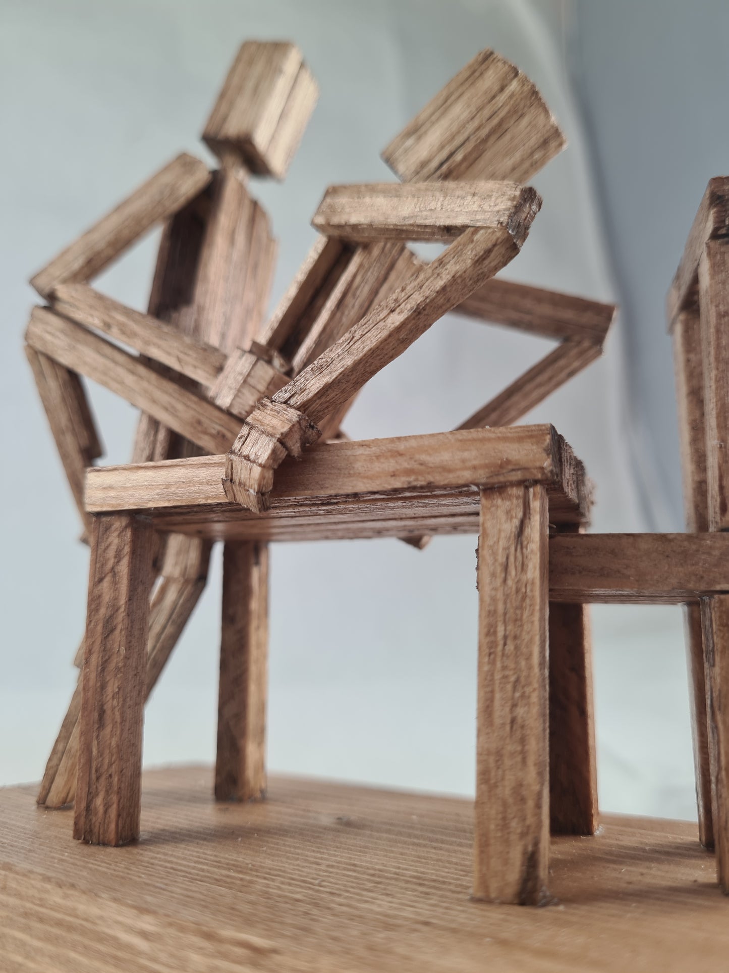 Table Service - Handcrafted Wooden Matchstick Figures - Gifts, Ornaments and Decor By Tiggidy Designs