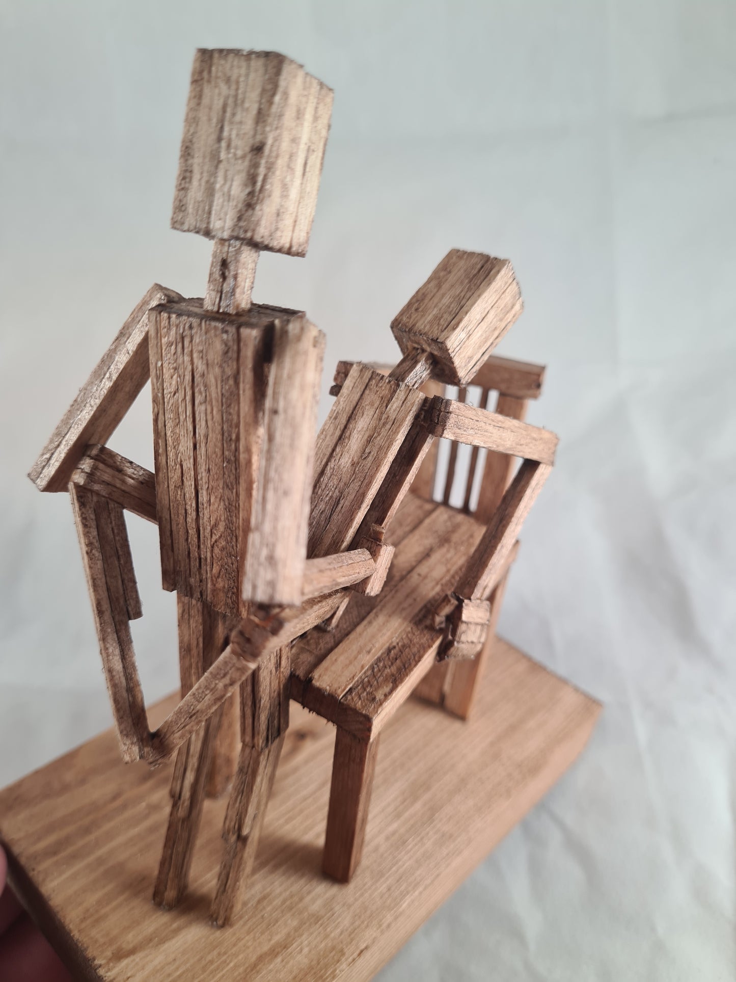 Table Service - Handcrafted Wooden Matchstick Figures - Gifts, Ornaments and Decor By Tiggidy Designs