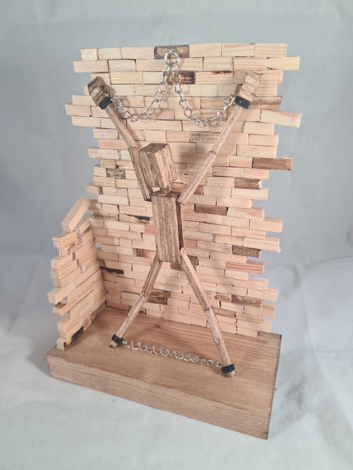 A Little Tied Up - Handcrafted Wooden Matchstick Figures - Gifts, Ornaments and Decor By Tiggidy Designs