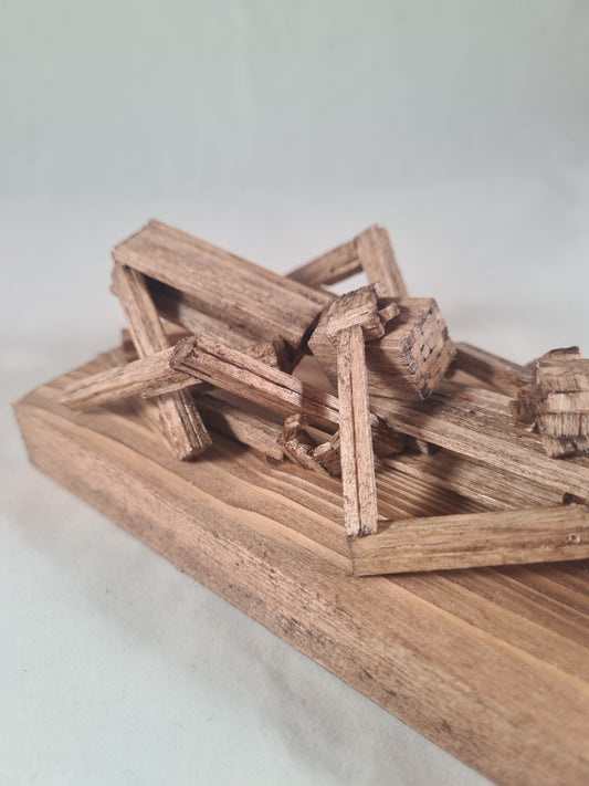 Dinner for Two - Handcrafted Wooden Matchstick Figures - Gifts, Ornaments and Decor By Tiggidy Designs