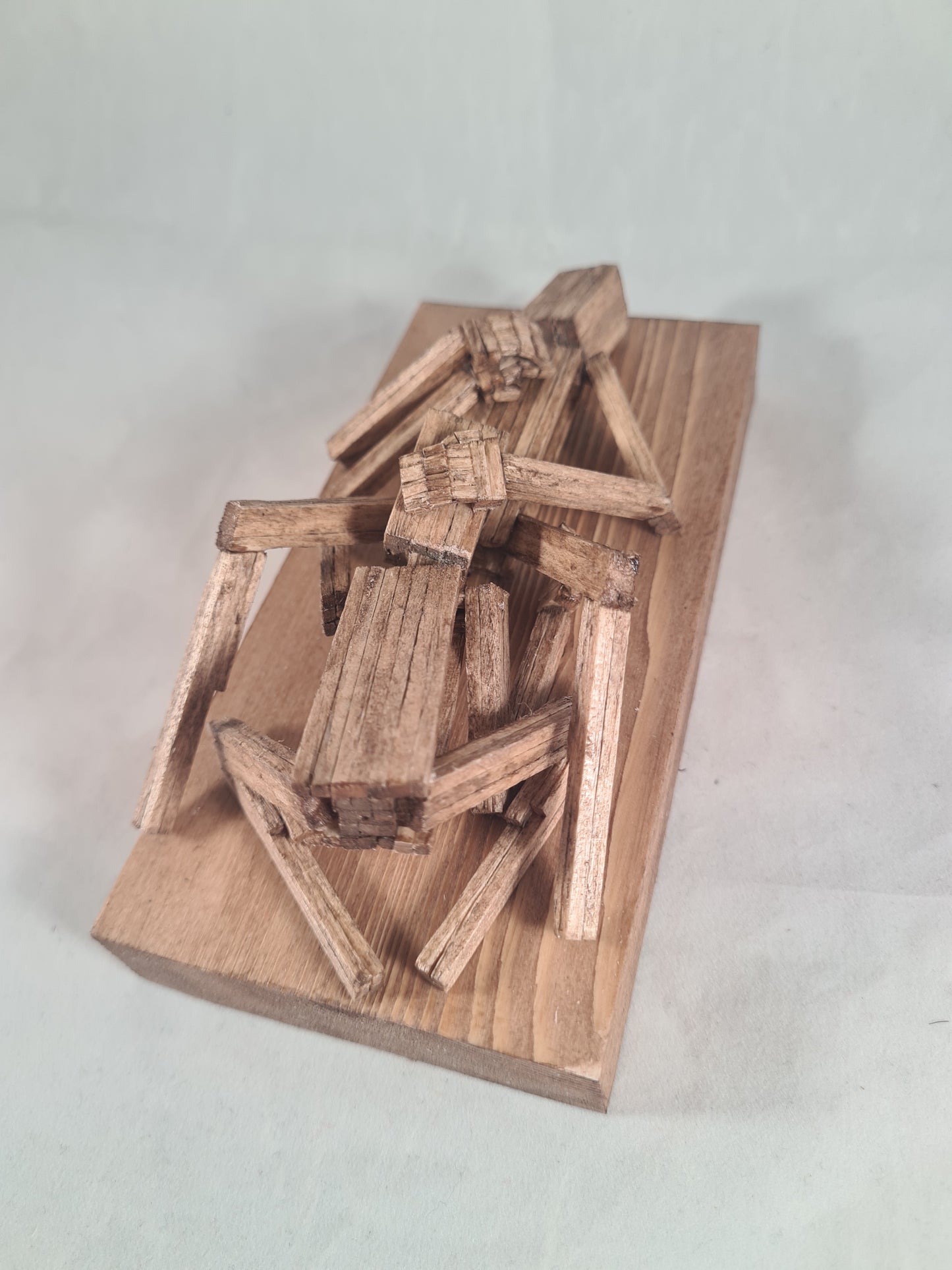 Dinner for Two - Handcrafted Wooden Matchstick Figures - Gifts, Ornaments and Decor By Tiggidy Designs