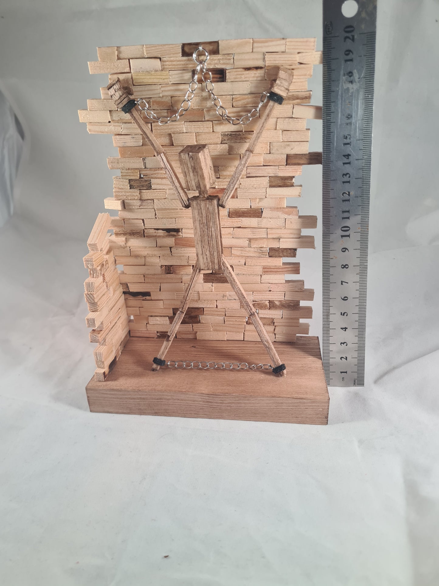 A Little Tied Up - Handcrafted Wooden Matchstick Figures - Gifts, Ornaments and Decor By Tiggidy Designs