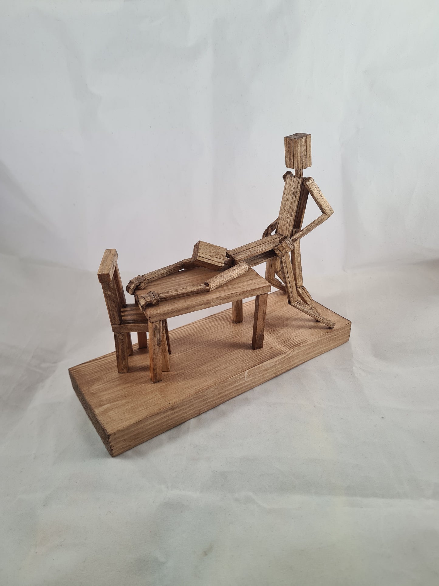 Table Top - Handcrafted Wooden Matchstick Figures - Gifts, Ornaments and Decor By Tiggidy Designs