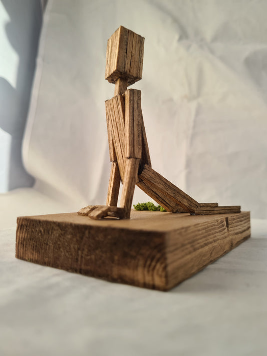 Cobra Pose - Handcrafted Wooden Matchstick Figures - Gifts, Ornaments and Decor By Tiggidy Designs
