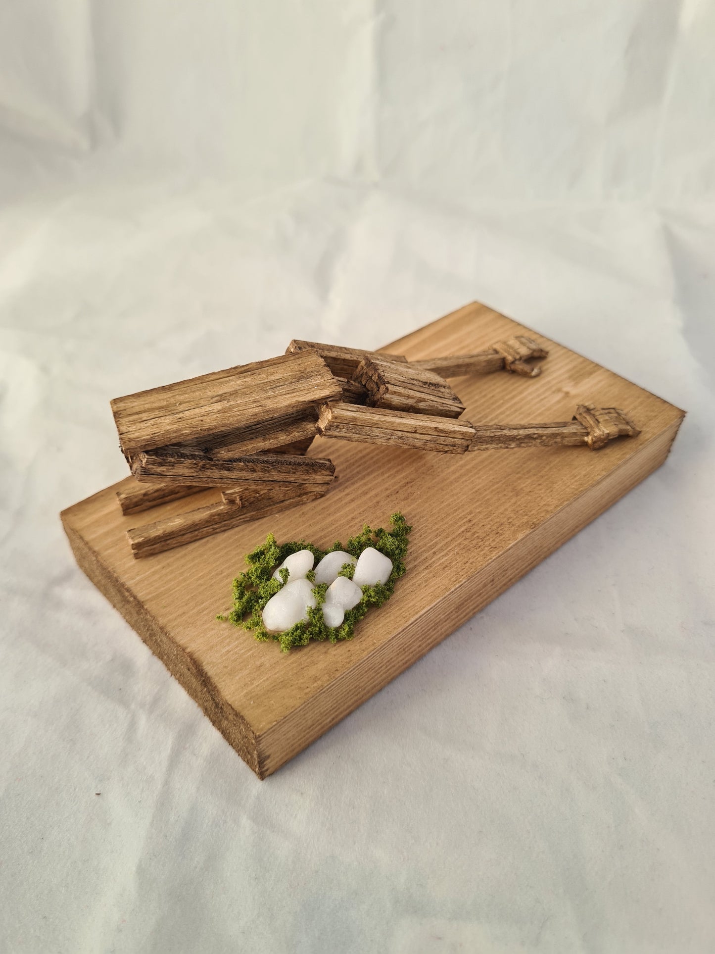 Childs Pose - Handcrafted Wooden Matchstick Figures - Gifts, Ornaments and Decor By Tiggidy Designs