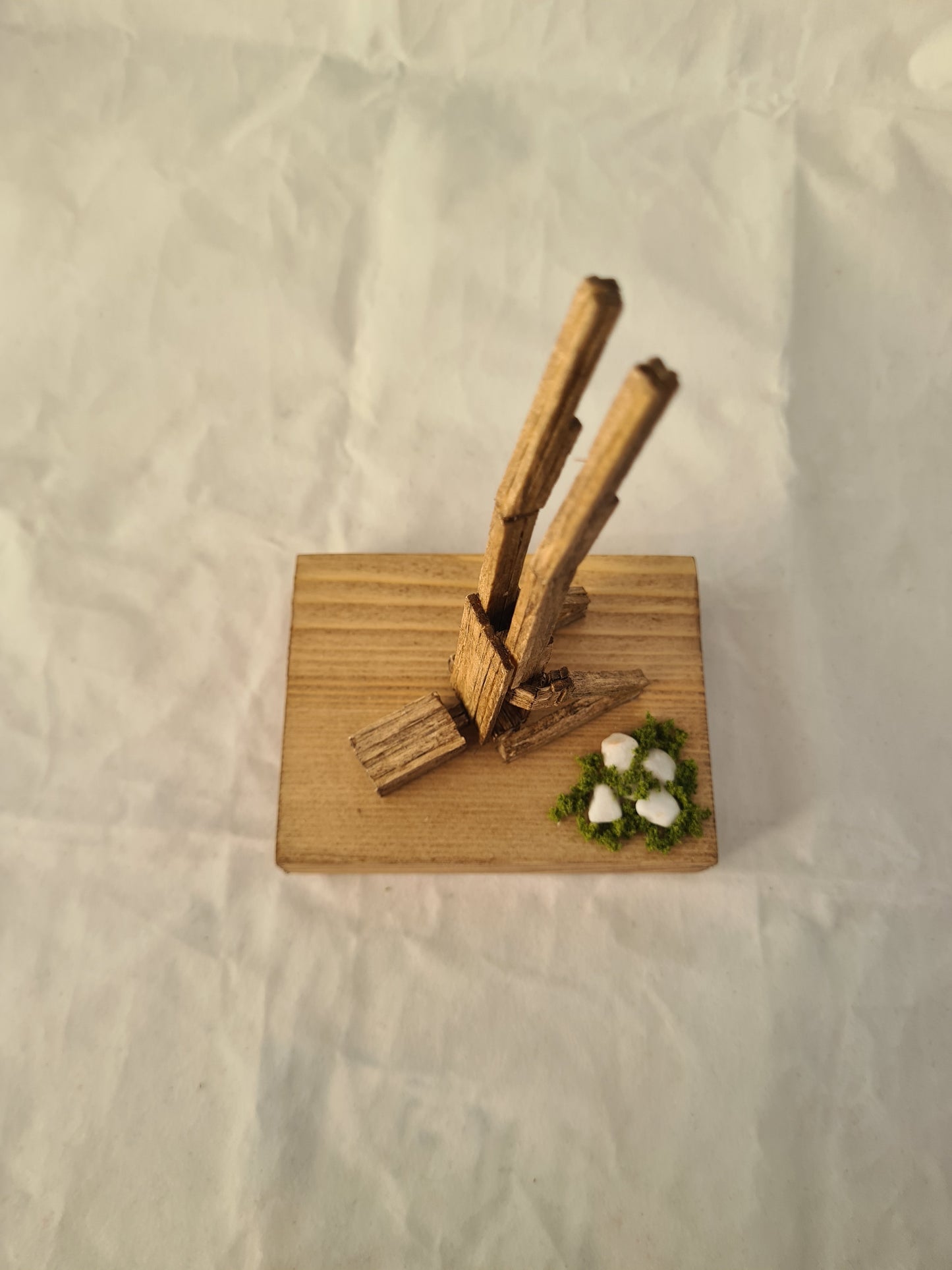 Shoulder Stand - Handcrafted Wooden Matchstick Figures - Gifts, Ornaments and Decor By Tiggidy Designs