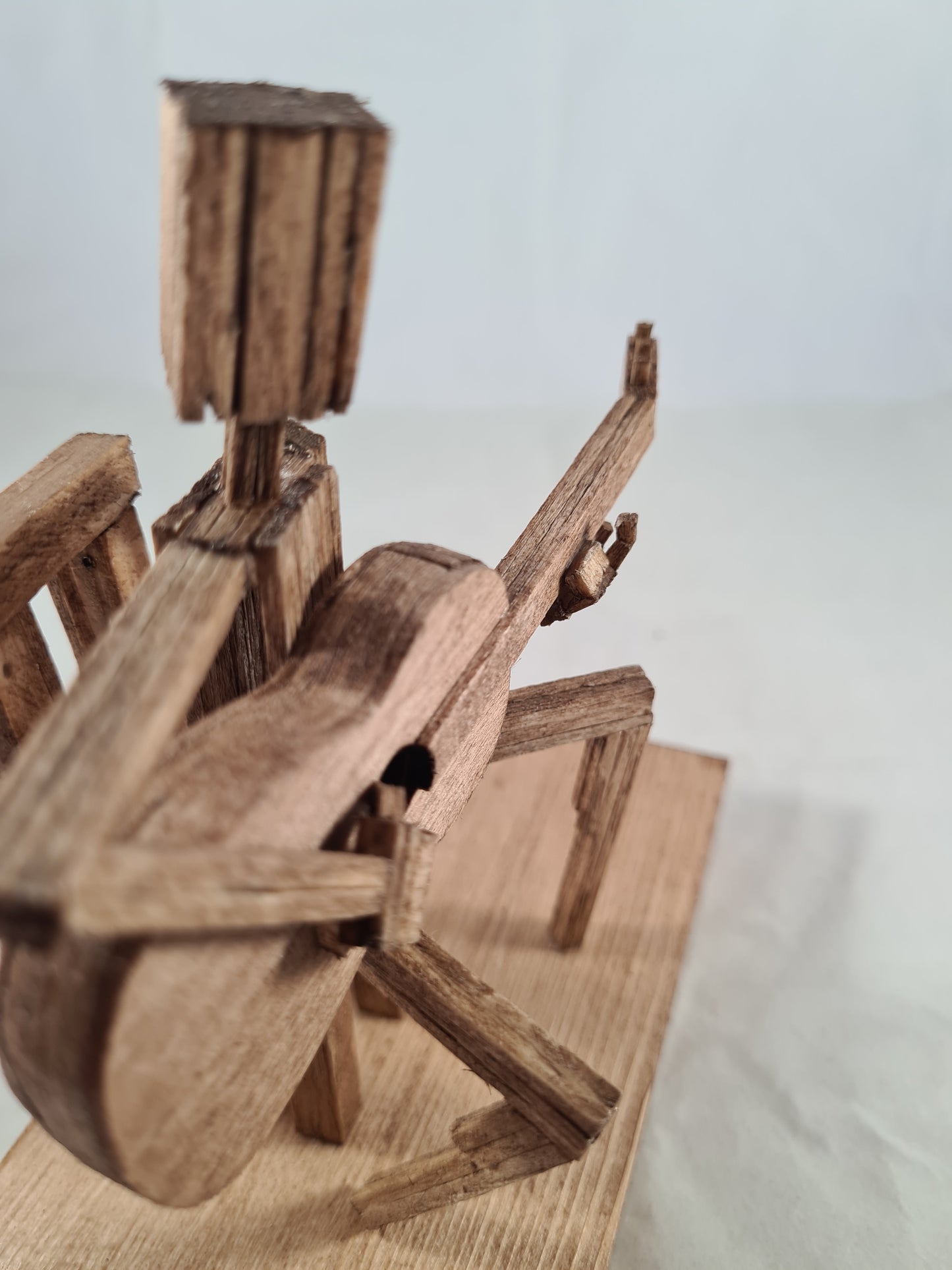 Sit down Guitar Jam Session - Handcrafted Wooden Matchstick Figures - Gifts, Ornaments and Decor By Tiggidy Designs