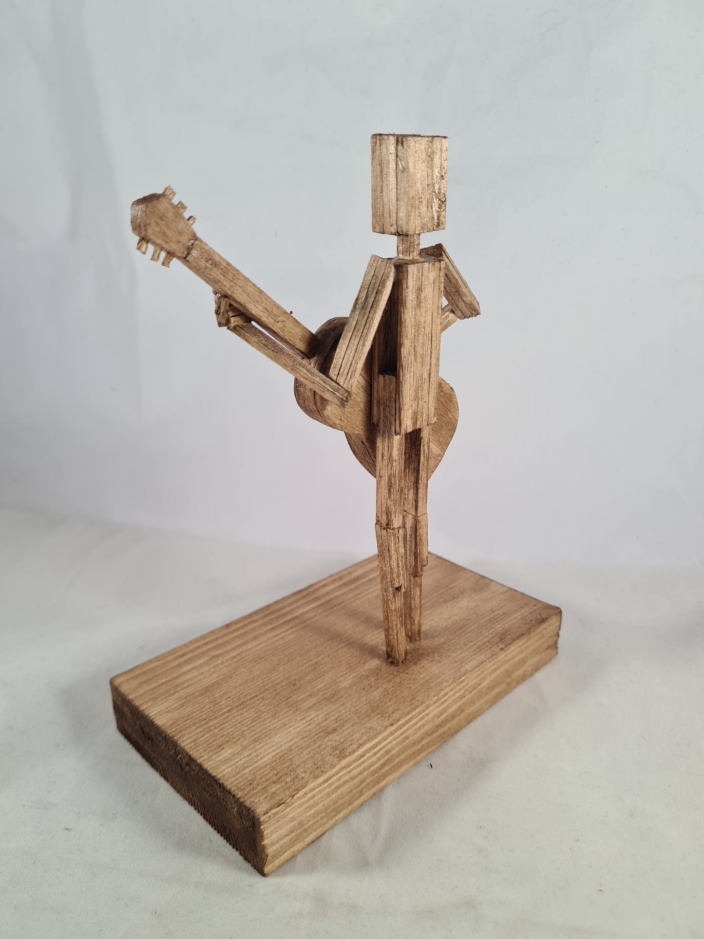 Another Acoustic Guitar Jam Session - Handcrafted Wooden Matchstick Figures - Gifts, Ornaments and Decor By Tiggidy Designs