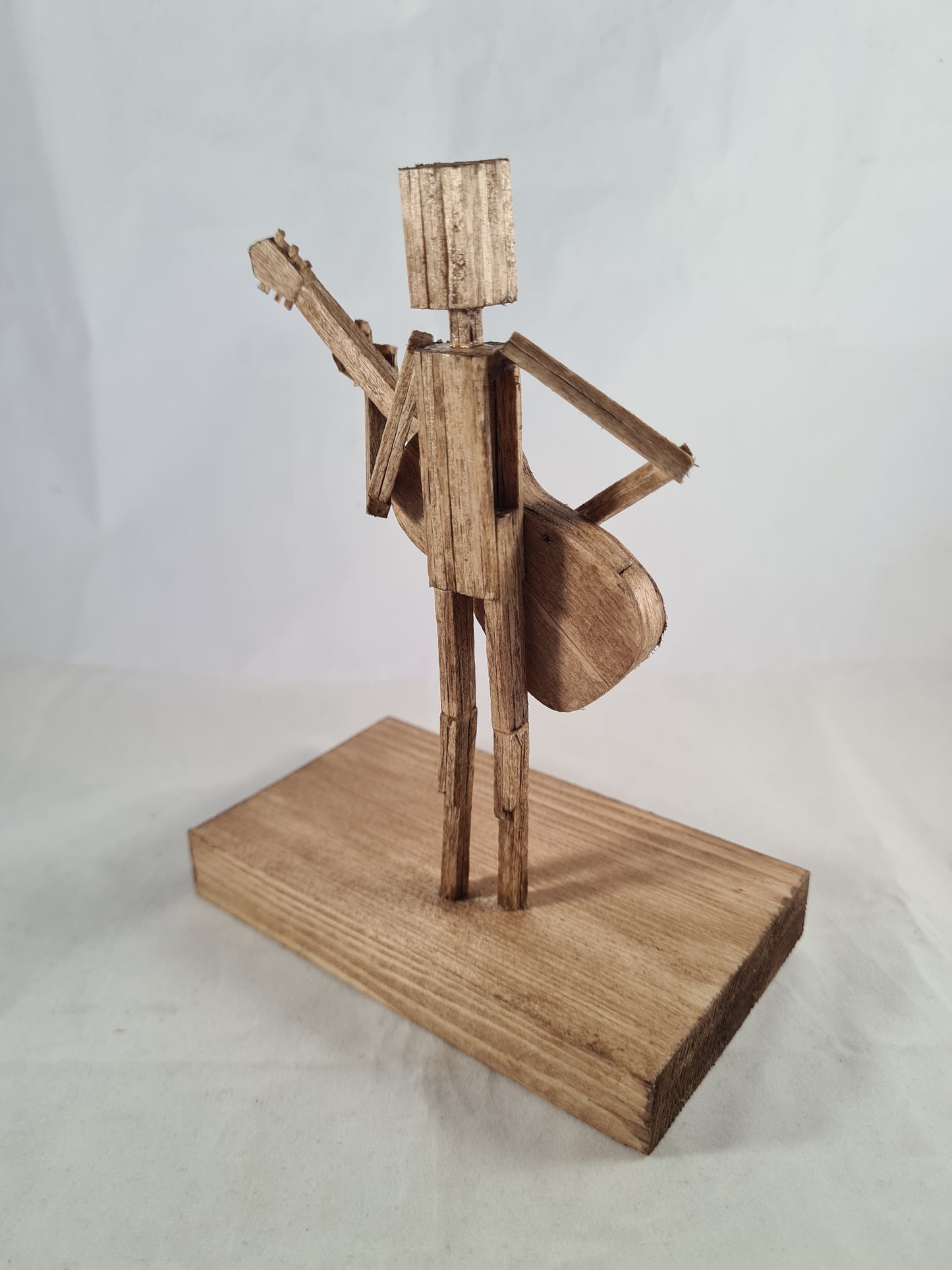 Another Acoustic Guitar Jam Session - Handcrafted Wooden Matchstick Figures - Gifts, Ornaments and Decor By Tiggidy Designs