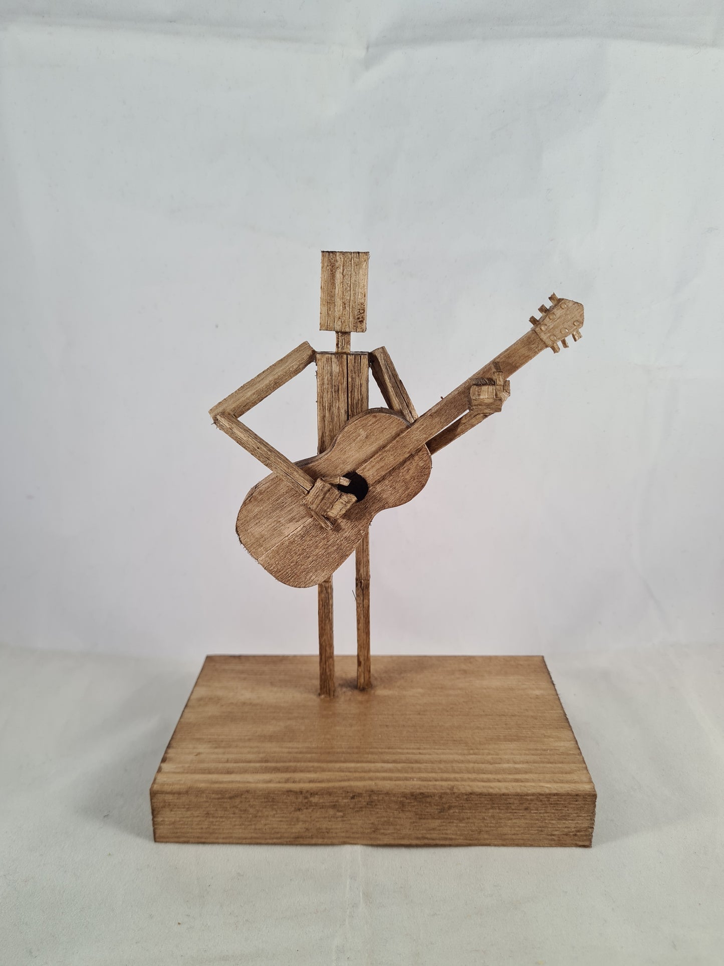 Another Acoustic Guitar Jam Session - Handcrafted Wooden Matchstick Figures - Gifts, Ornaments and Decor By Tiggidy Designs