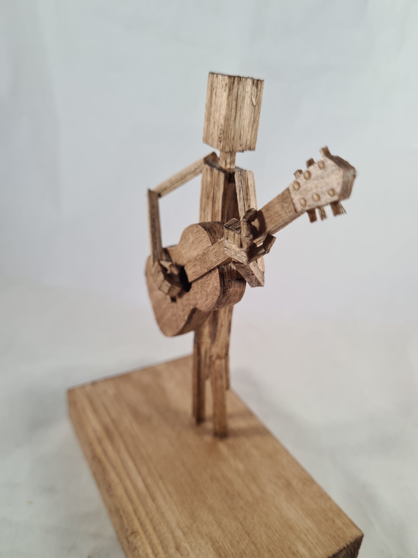 Another Acoustic Guitar Jam Session - Handcrafted Wooden Matchstick Figures - Gifts, Ornaments and Decor By Tiggidy Designs