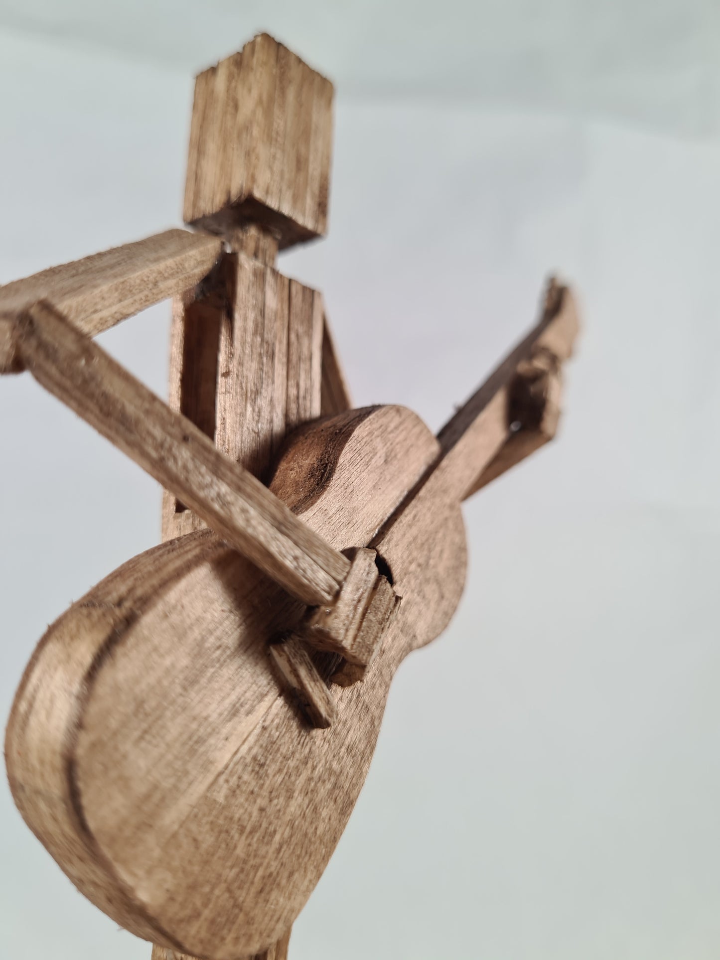 Another Acoustic Guitar Jam Session - Handcrafted Wooden Matchstick Figures - Gifts, Ornaments and Decor By Tiggidy Designs