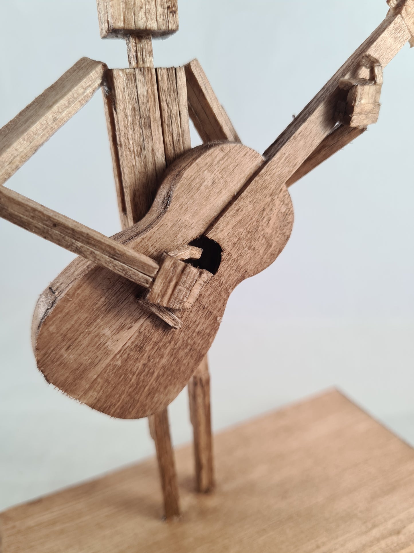 Another Acoustic Guitar Jam Session - Handcrafted Wooden Matchstick Figures - Gifts, Ornaments and Decor By Tiggidy Designs