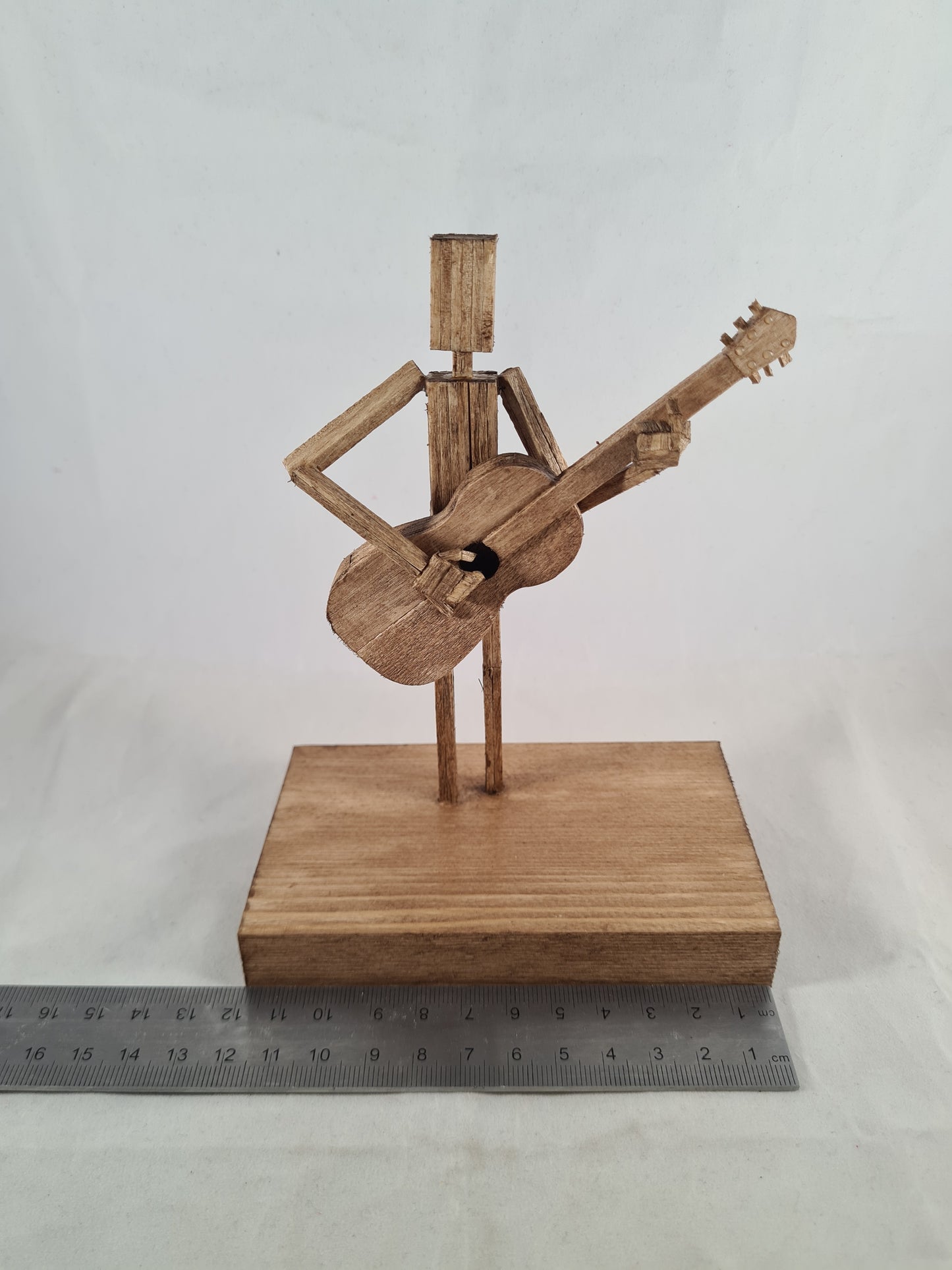 Another Acoustic Guitar Jam Session - Handcrafted Wooden Matchstick Figures - Gifts, Ornaments and Decor By Tiggidy Designs
