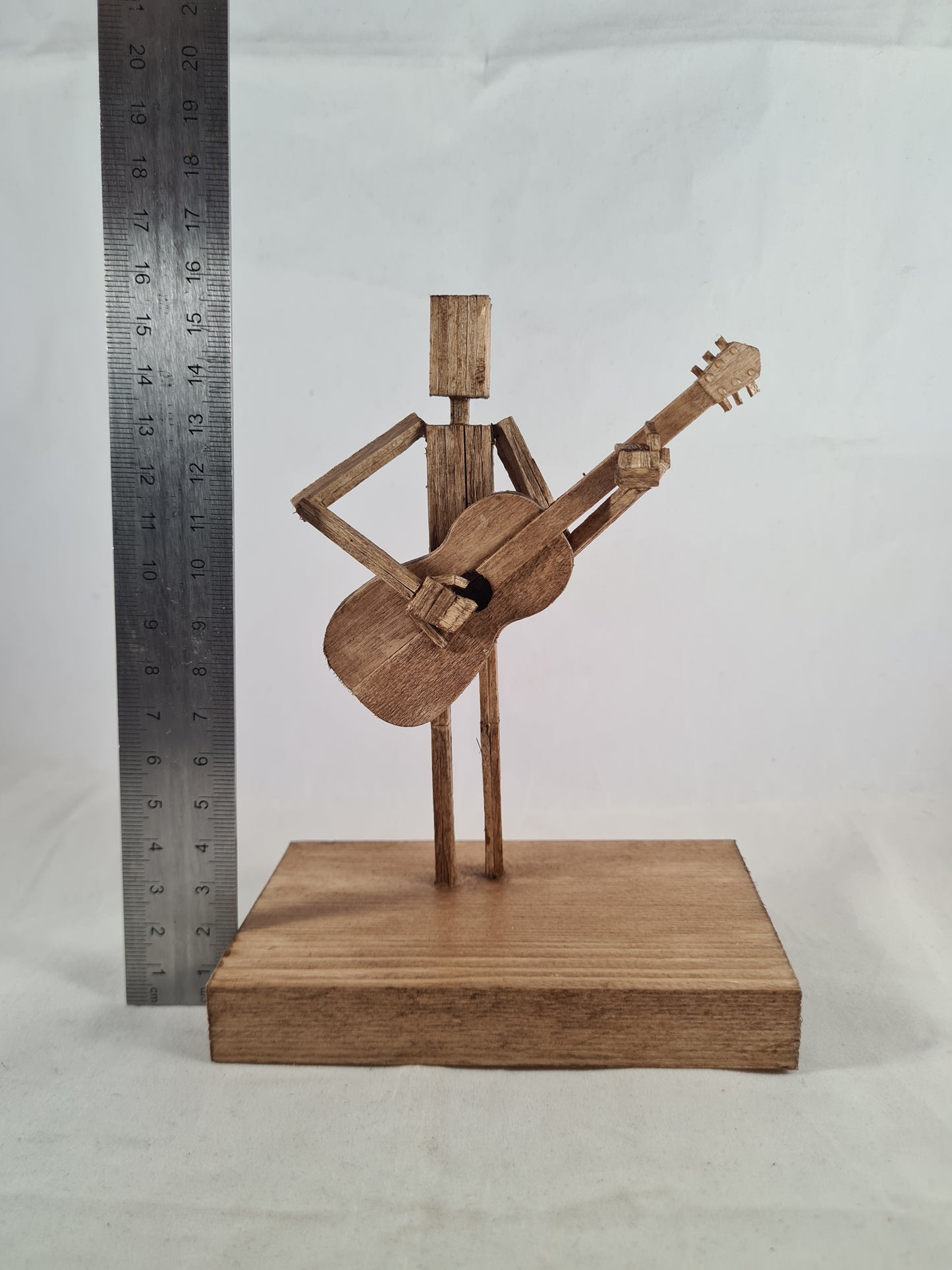 Another Acoustic Guitar Jam Session - Handcrafted Wooden Matchstick Figures - Gifts, Ornaments and Decor By Tiggidy Designs