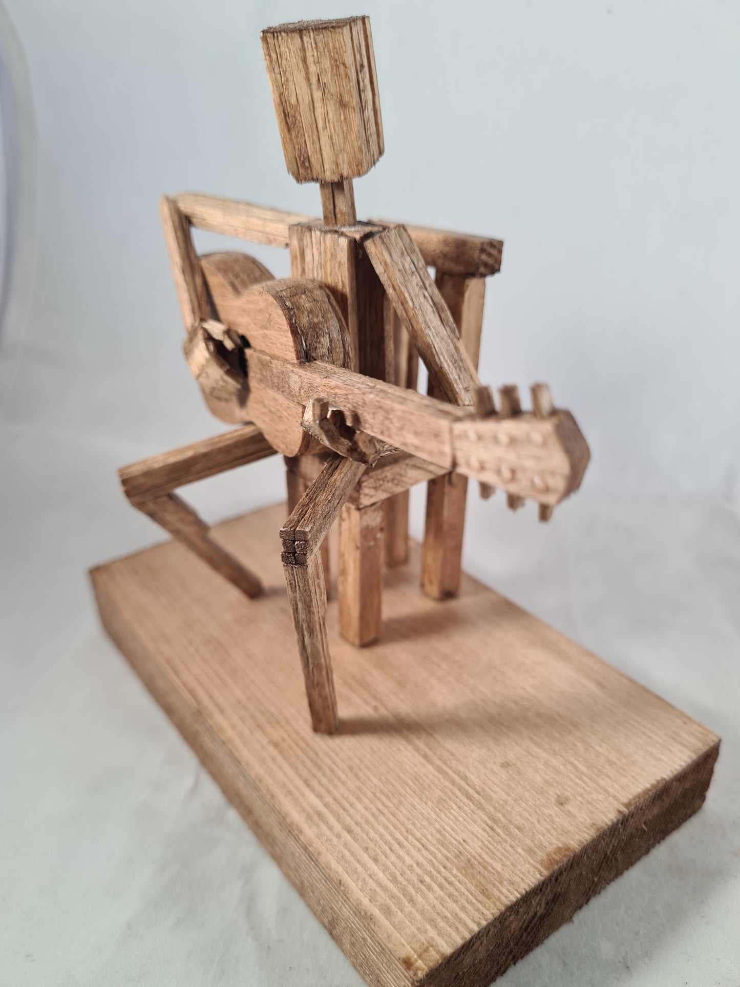 Sit down Guitar Jam Session - Handcrafted Wooden Matchstick Figures - Gifts, Ornaments and Decor By Tiggidy Designs
