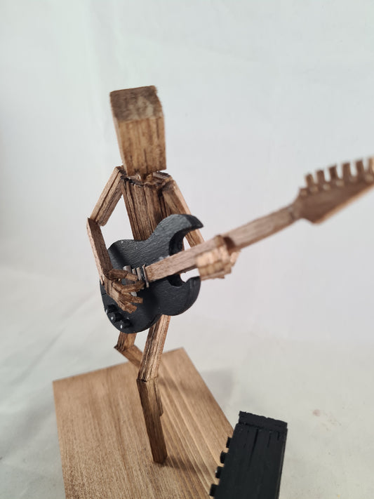 Ready To Rock! - Handcrafted Wooden Matchstick Figures - Gifts, Ornaments and Decor By Tiggidy Designs