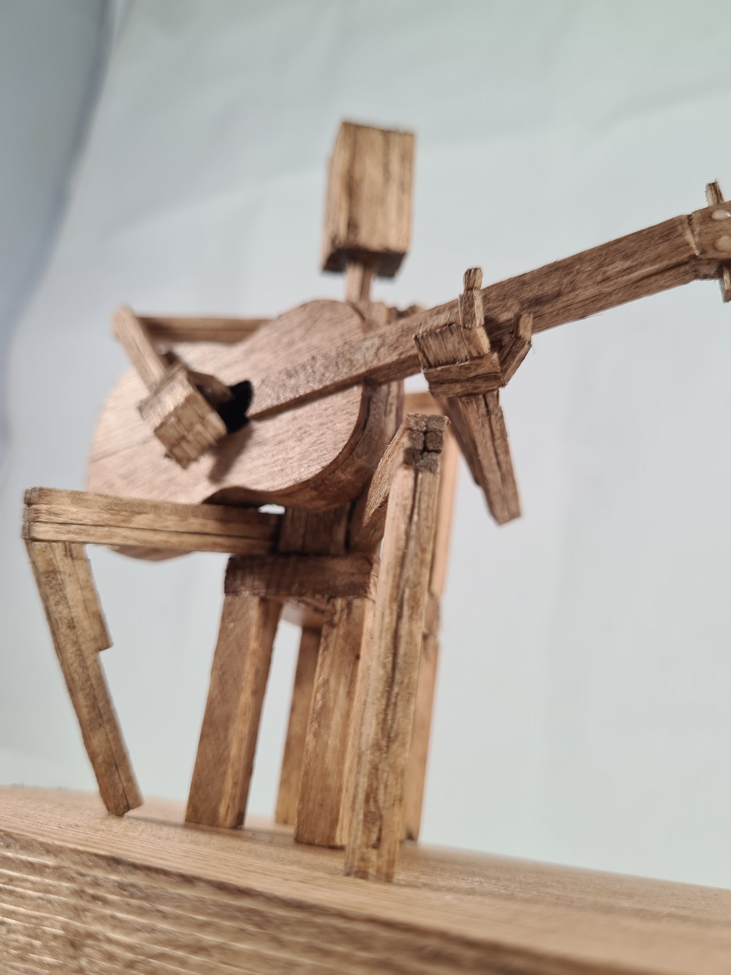 Sit down Guitar Jam Session - Handcrafted Wooden Matchstick Figures - Gifts, Ornaments and Decor By Tiggidy Designs