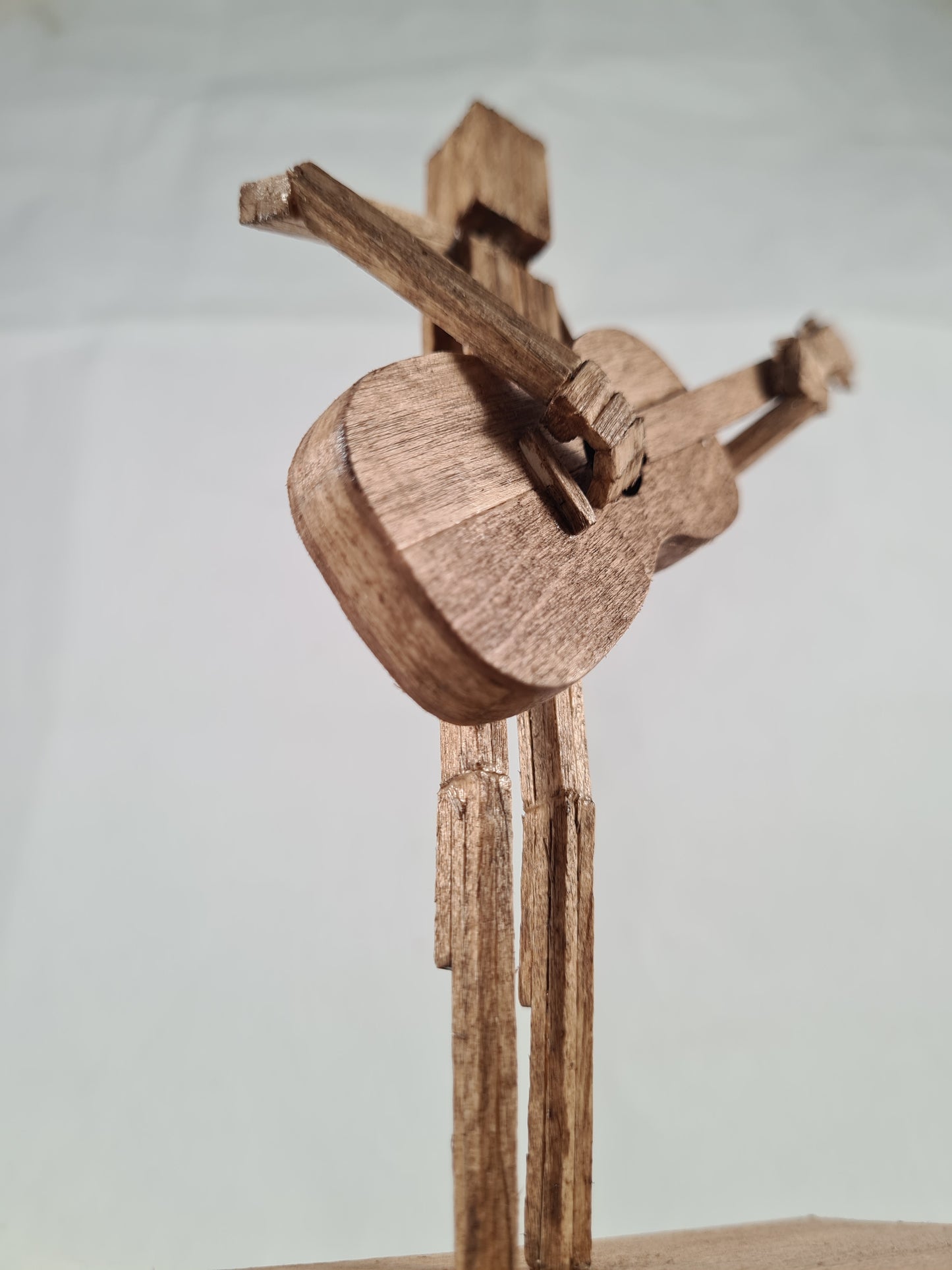 Another Acoustic Guitar Jam Session - Handcrafted Wooden Matchstick Figures - Gifts, Ornaments and Decor By Tiggidy Designs