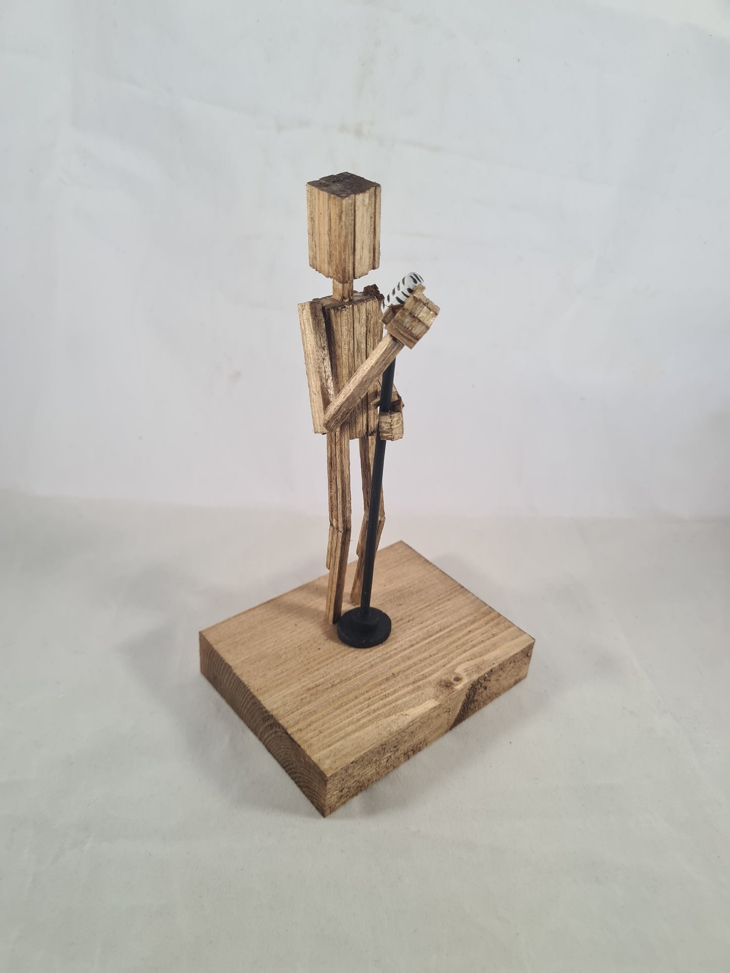 Tigman On The Mic! - Handcrafted Wooden Matchstick Figures - Gifts, Ornaments and Decor By Tiggidy Designs