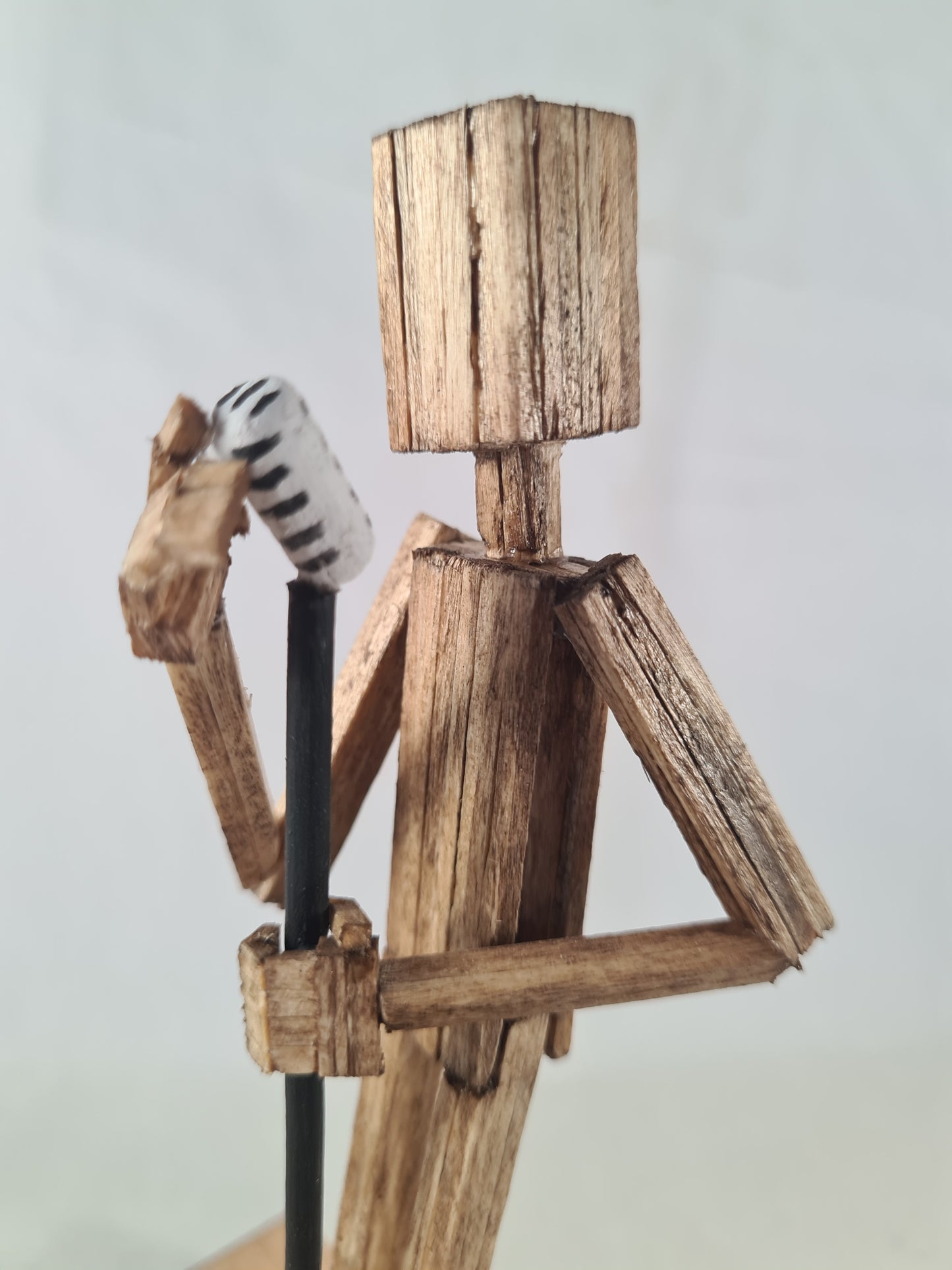 Tigman On The Mic! - Handcrafted Wooden Matchstick Figures - Gifts, Ornaments and Decor By Tiggidy Designs