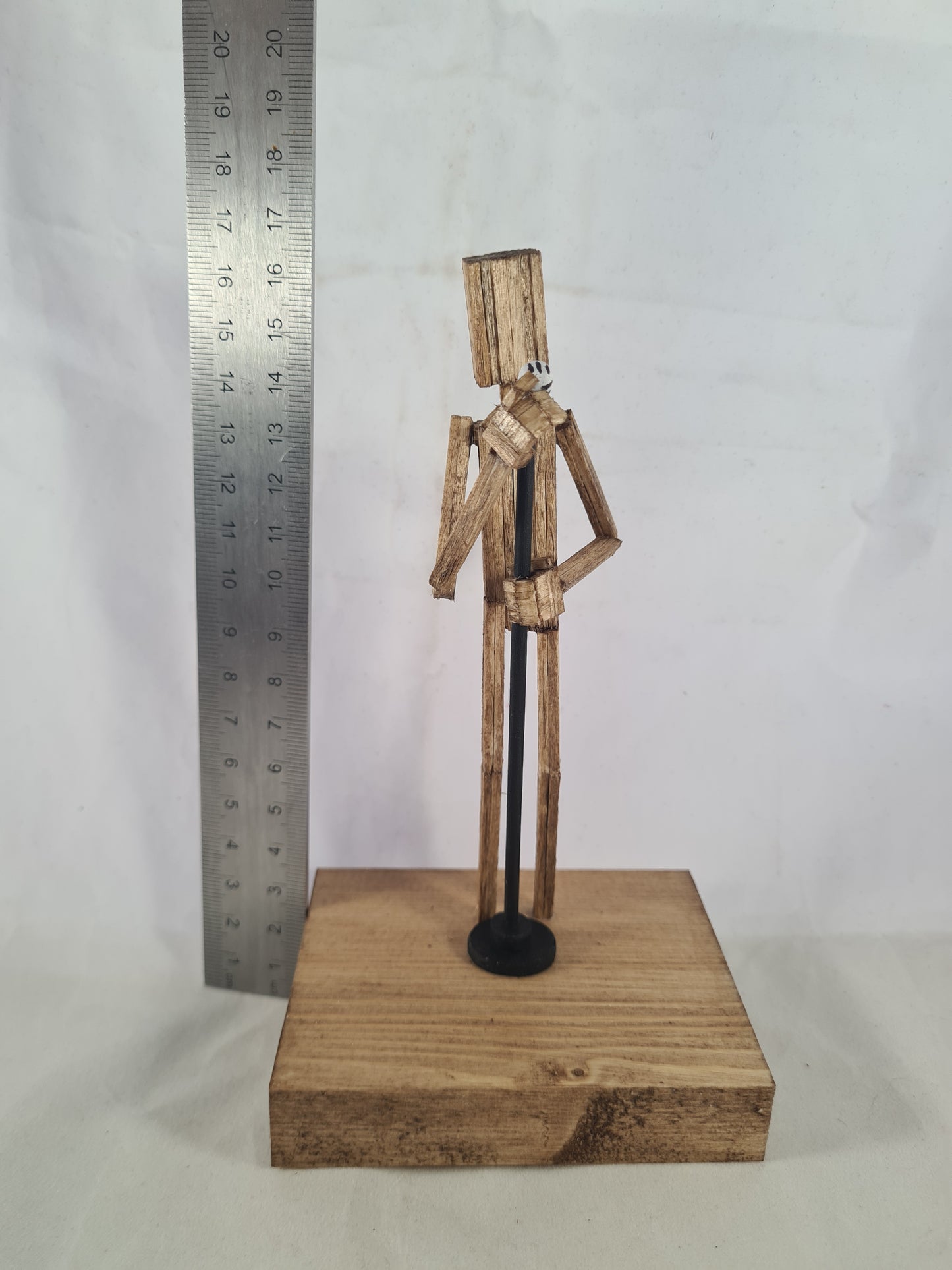 Tigman On The Mic! - Handcrafted Wooden Matchstick Figures - Gifts, Ornaments and Decor By Tiggidy Designs