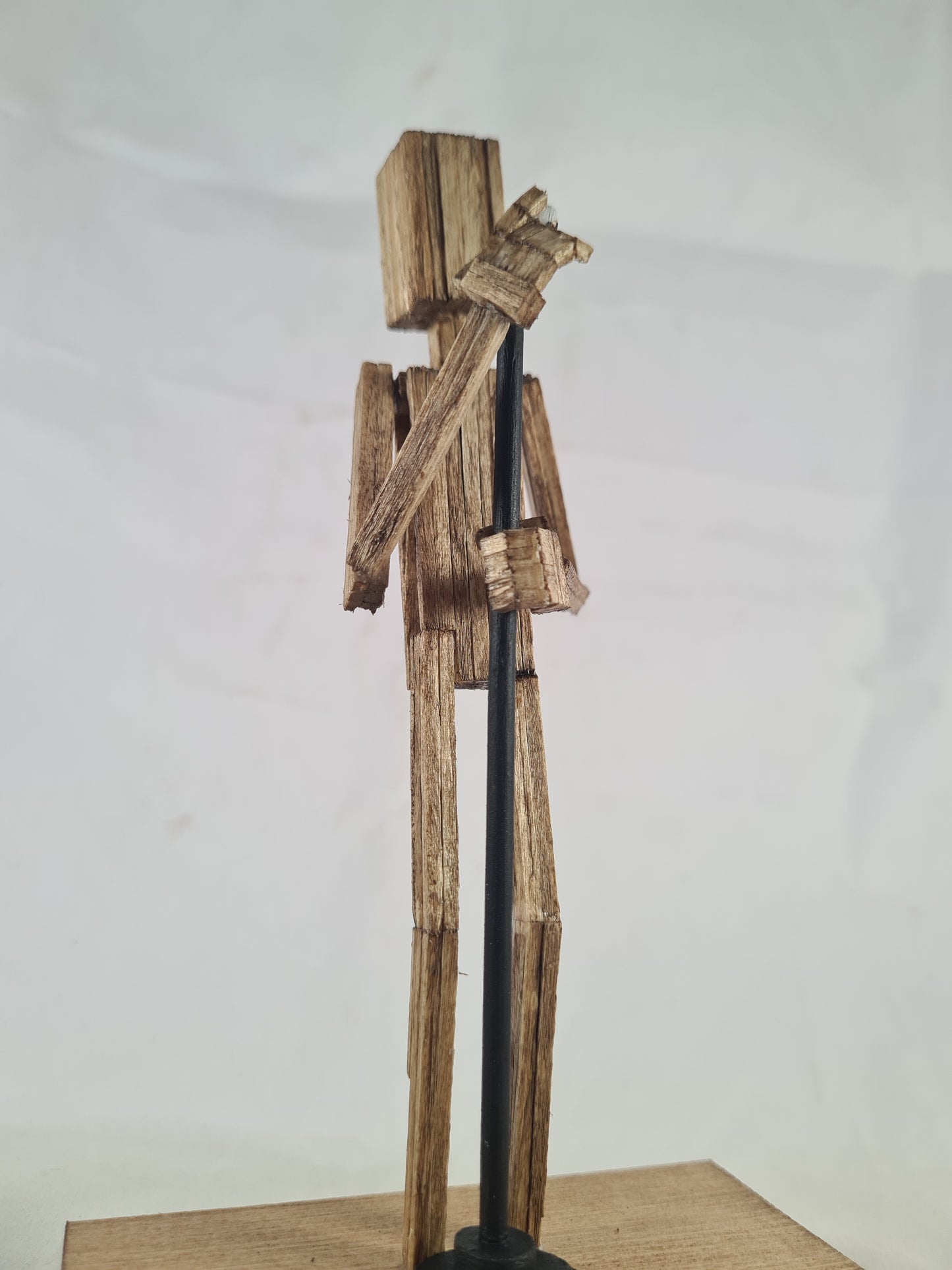 Tigman On The Mic! - Handcrafted Wooden Matchstick Figures - Gifts, Ornaments and Decor By Tiggidy Designs