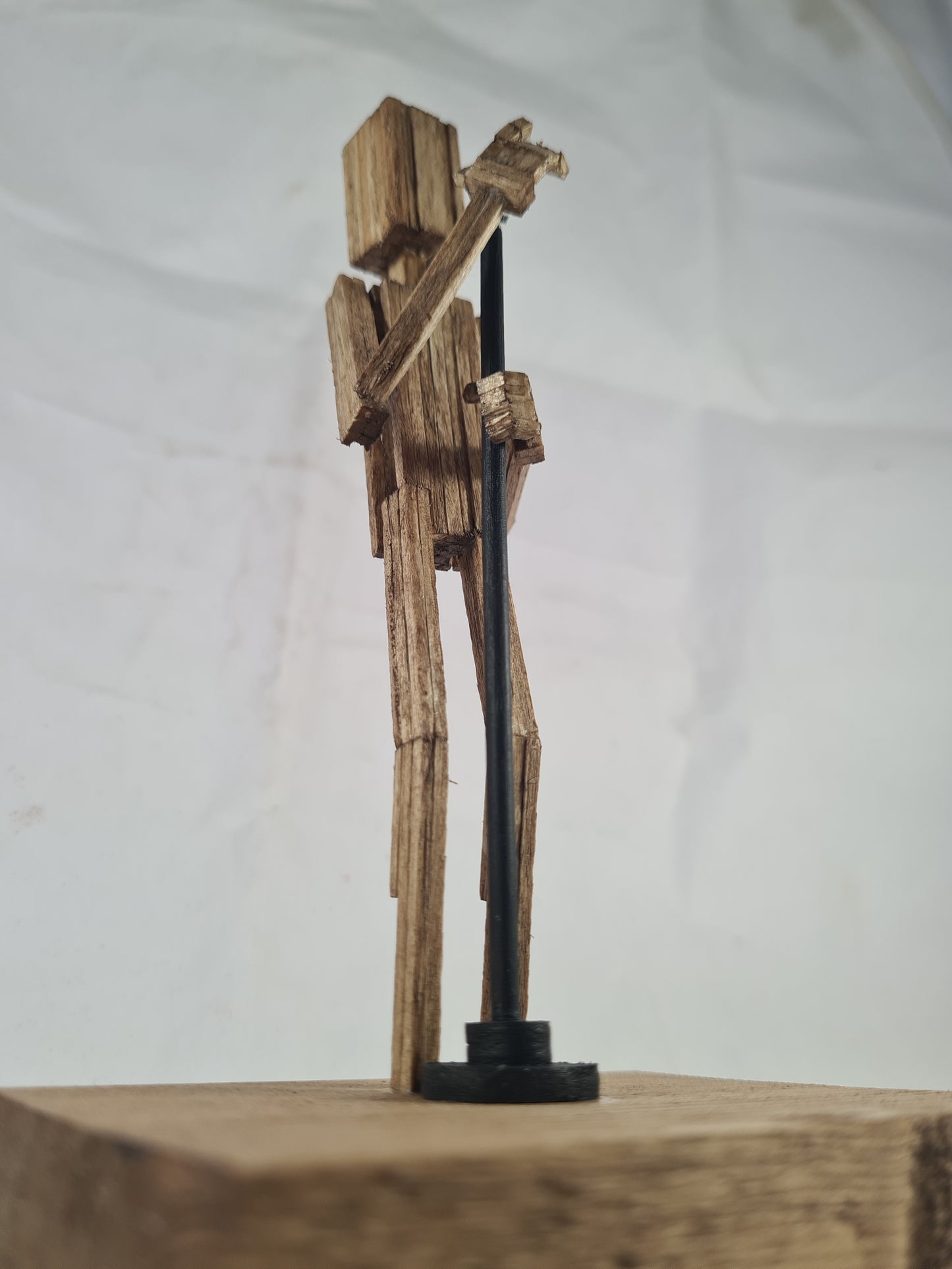 Tigman On The Mic! - Handcrafted Wooden Matchstick Figures - Gifts, Ornaments and Decor By Tiggidy Designs