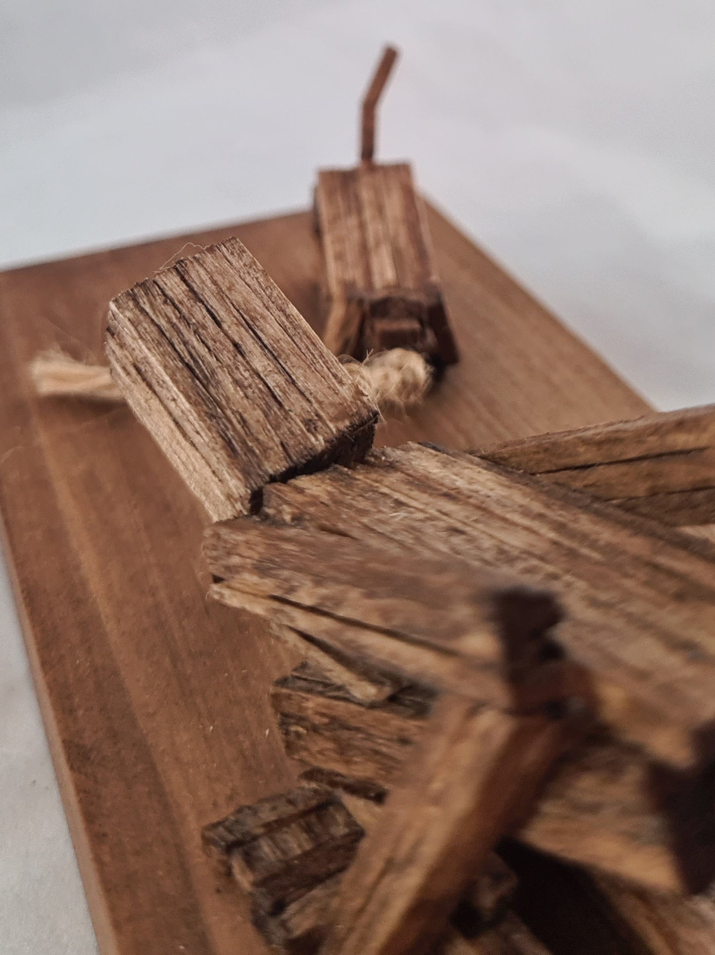 Tug Of War - Handcrafted Wooden Matchstick Figures - Gifts, Ornaments and Decor By Tiggidy Designs