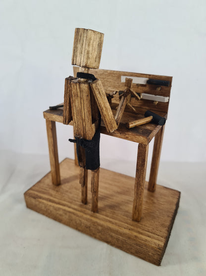 Toy Maker - Handcrafted Wooden Matchstick Figures - Gifts, Ornaments and Decor By Tiggidy Designs